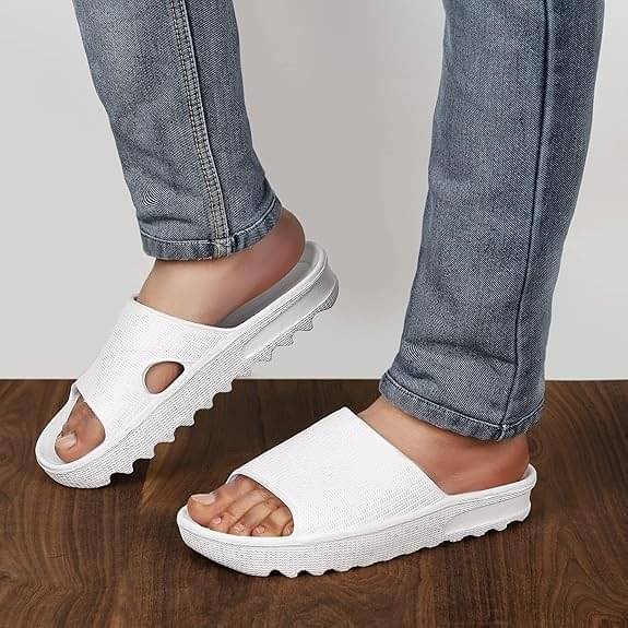    			GENERIC 0 White Men's Slide Flip Flop
