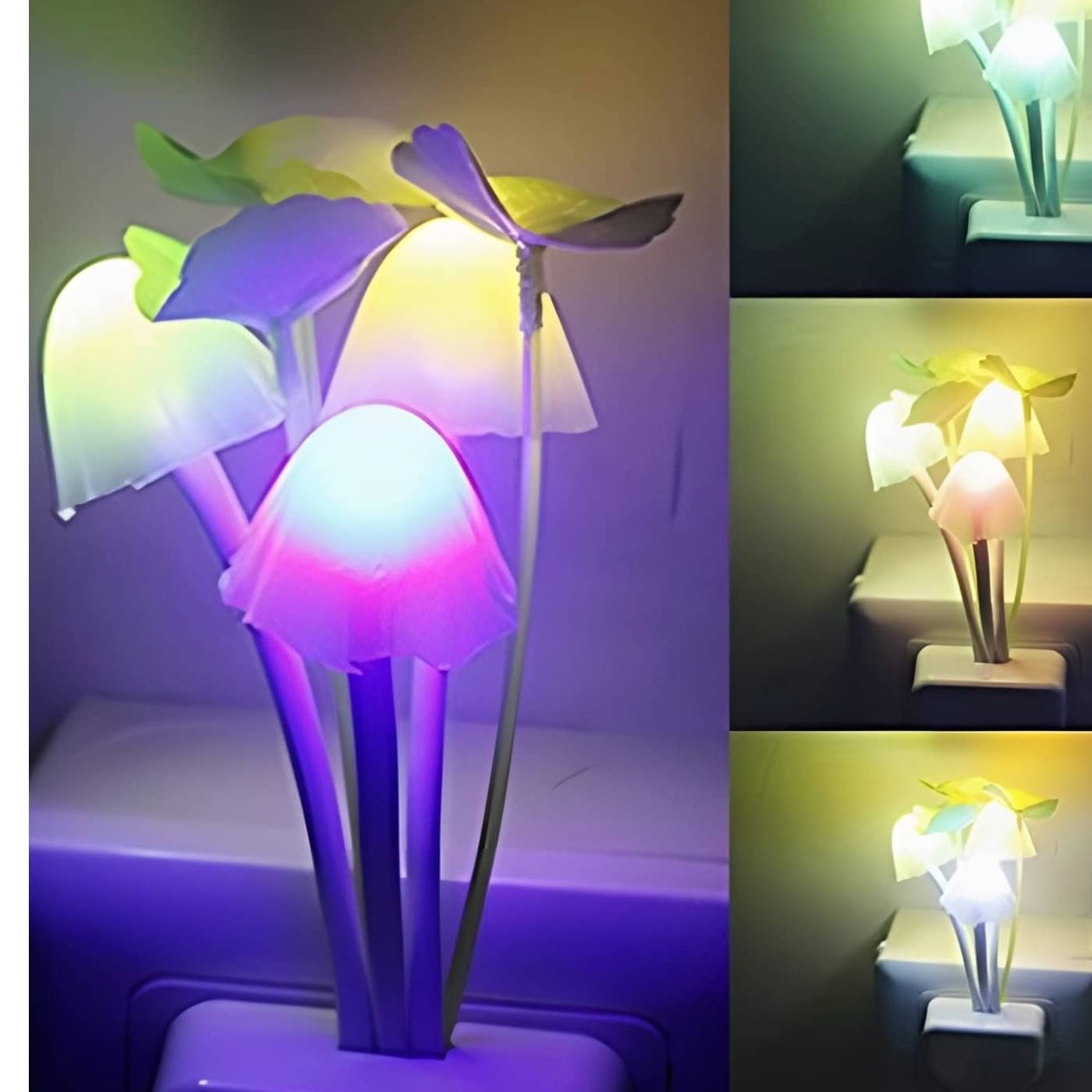     			GIFTWA Smart Sensor Mushroom Lamp Motion Sensor Light Multi - Pack of 1