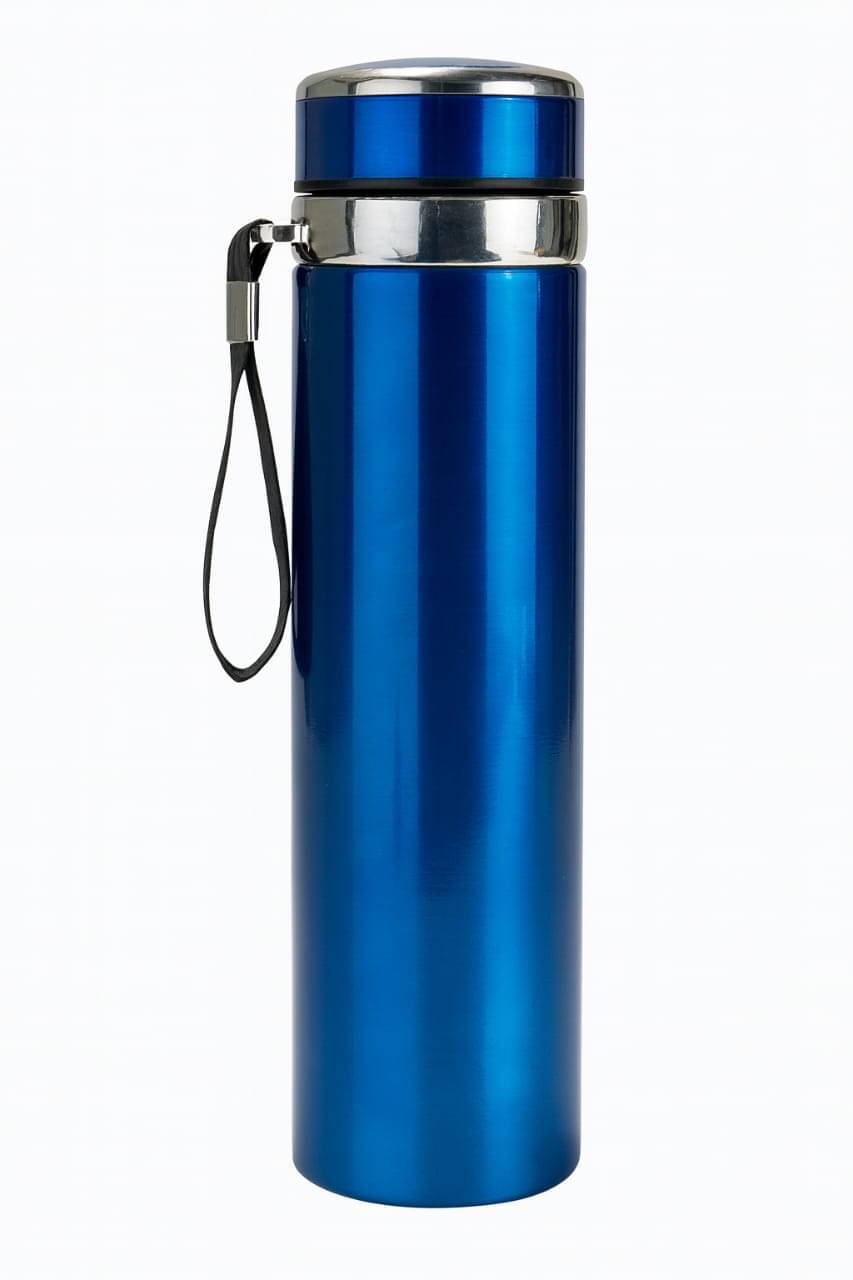     			Generic M001 Blue Steel Flask ( 1000 ml )