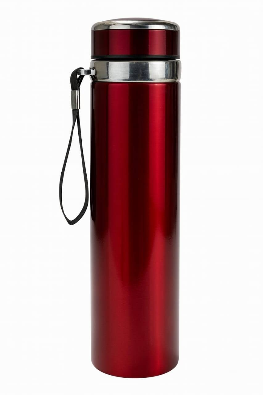     			Generic M001 Red Steel Flask ( 1000 ml )