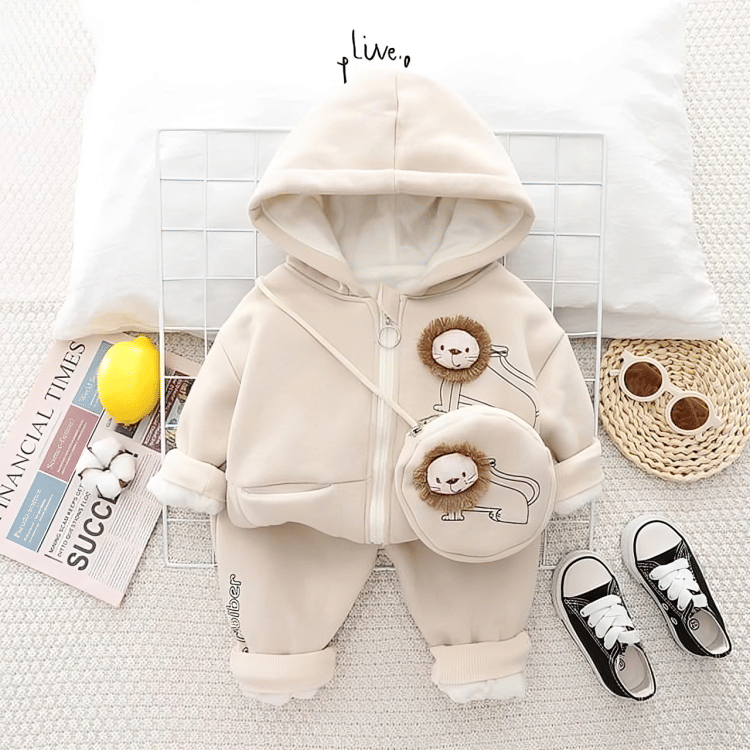     			Generic MI Clothing Pack of 1 Unisex Fleece Sweatshirt & Trackpant Set ( Cream )