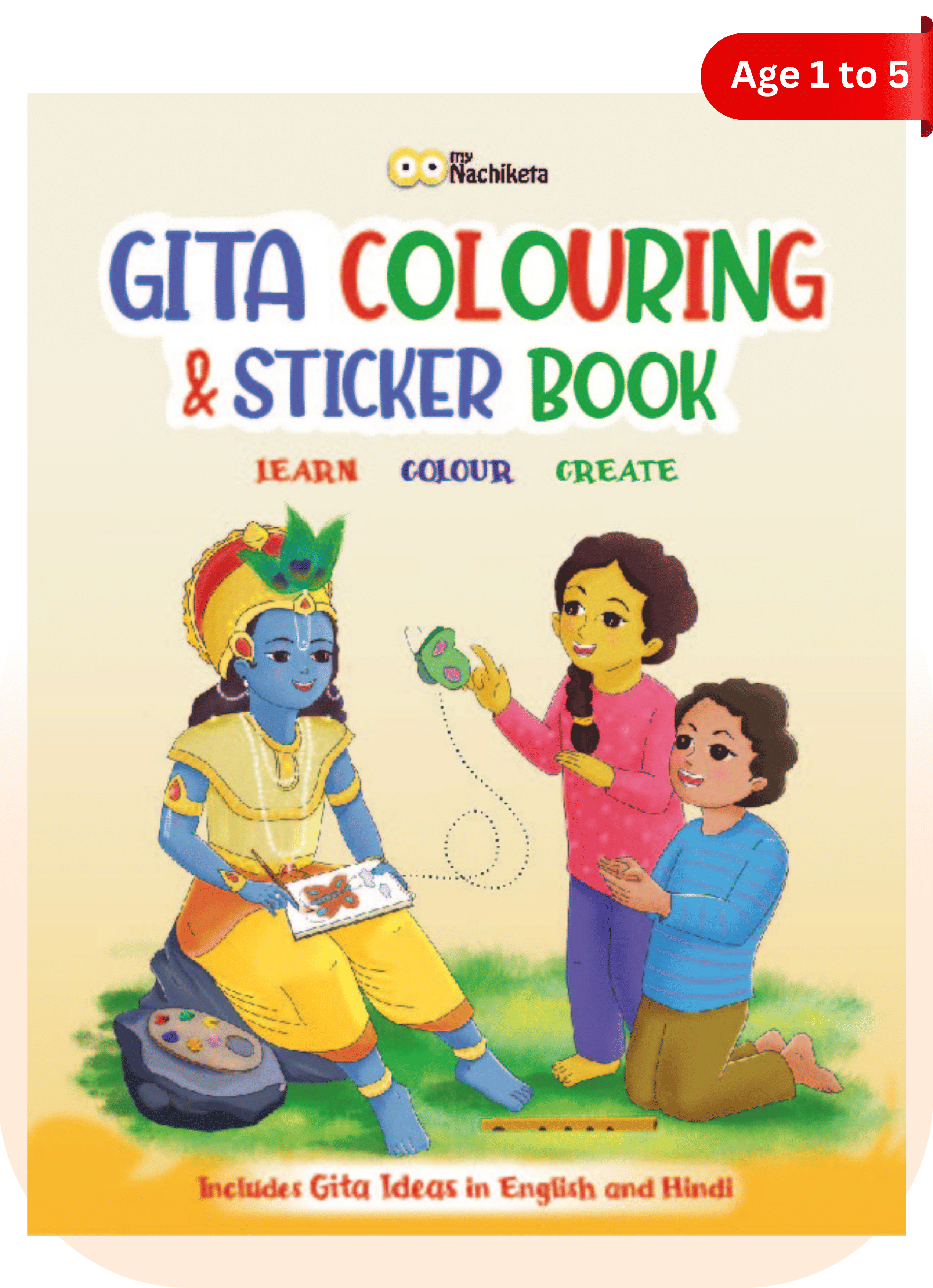     			Gita Colouring & Sticker Book | 20 Image to Colour | Stickers to Boost The Morale of Kids | Ideal for Teachers and Parents | Colouring Book for kids 3-4-5-6-7-8 -9-10 [Paperback] Varun Aggarwal