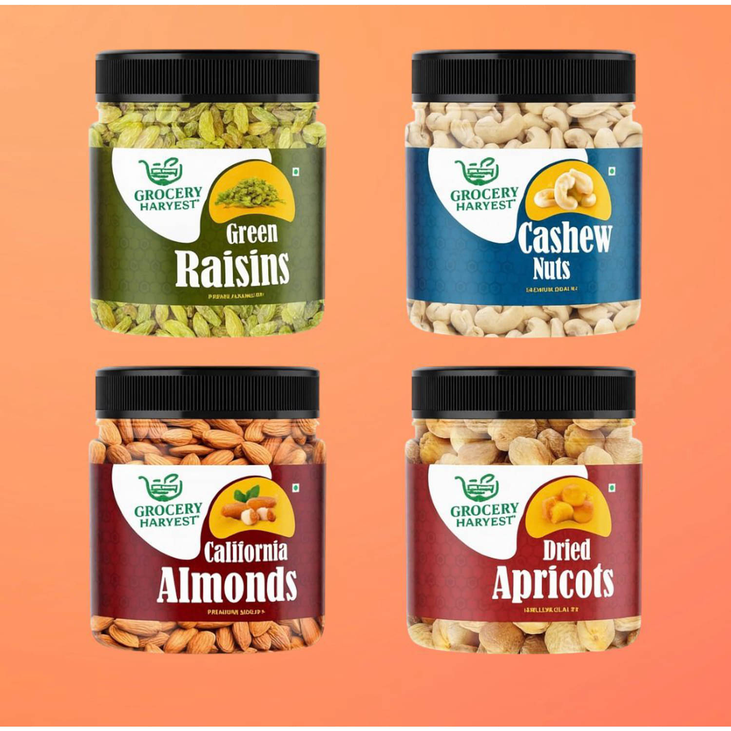     			Grocery Harvest Mixed Nuts 400 g Pack of 4