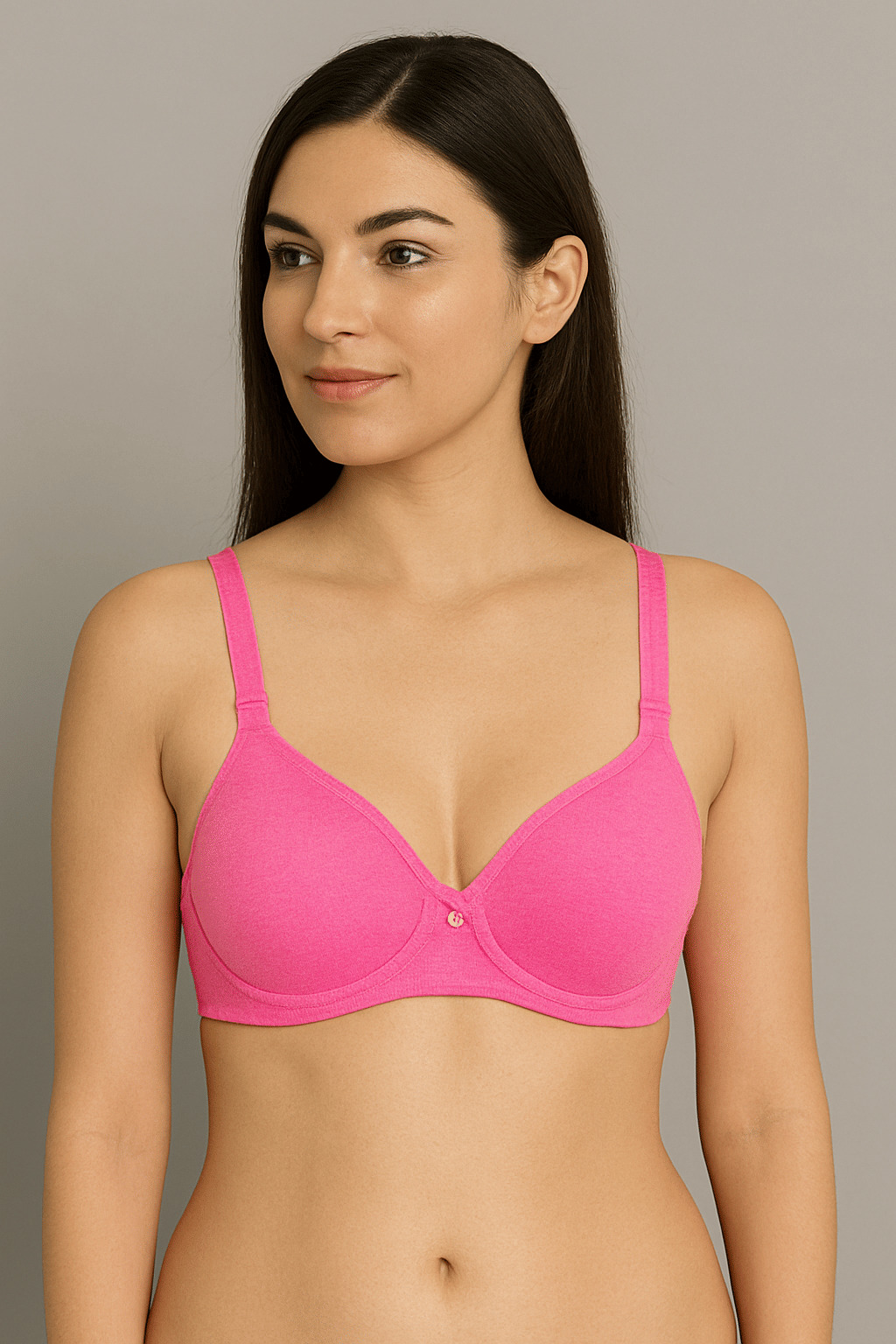 HERBLOURE Pack of 1 Cotton Blend Non Padded Push Up Bra For Women ( Multicolor ) HERBLOURE Pack of 1 Cotton Blend Non Padded Push Up Bra For Women ( Multicolor )