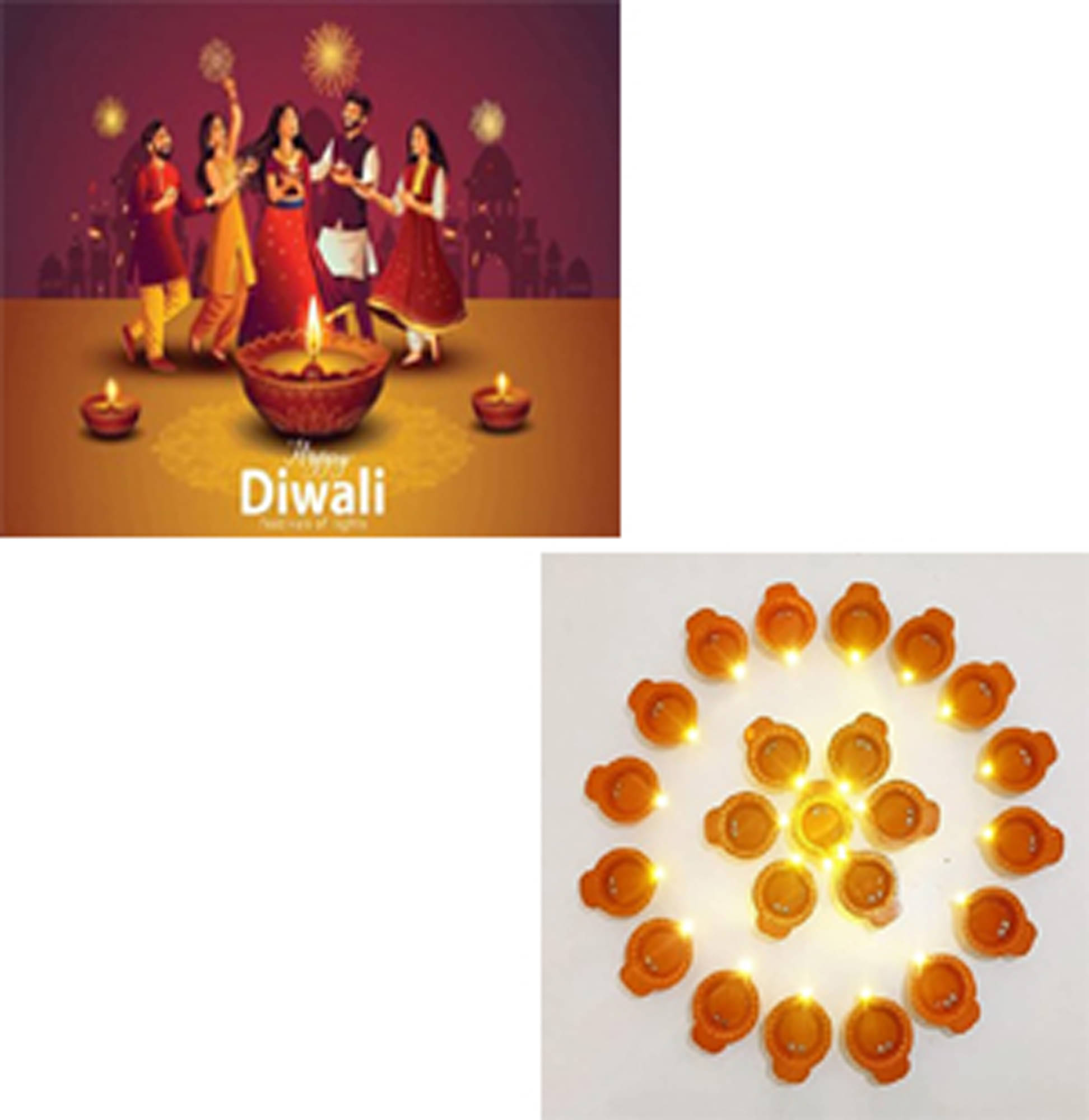 Kapoor trading Plastic Diwali Diya - Pack of 24 Kapoor trading Plastic Diwali Diya - Pack of 24