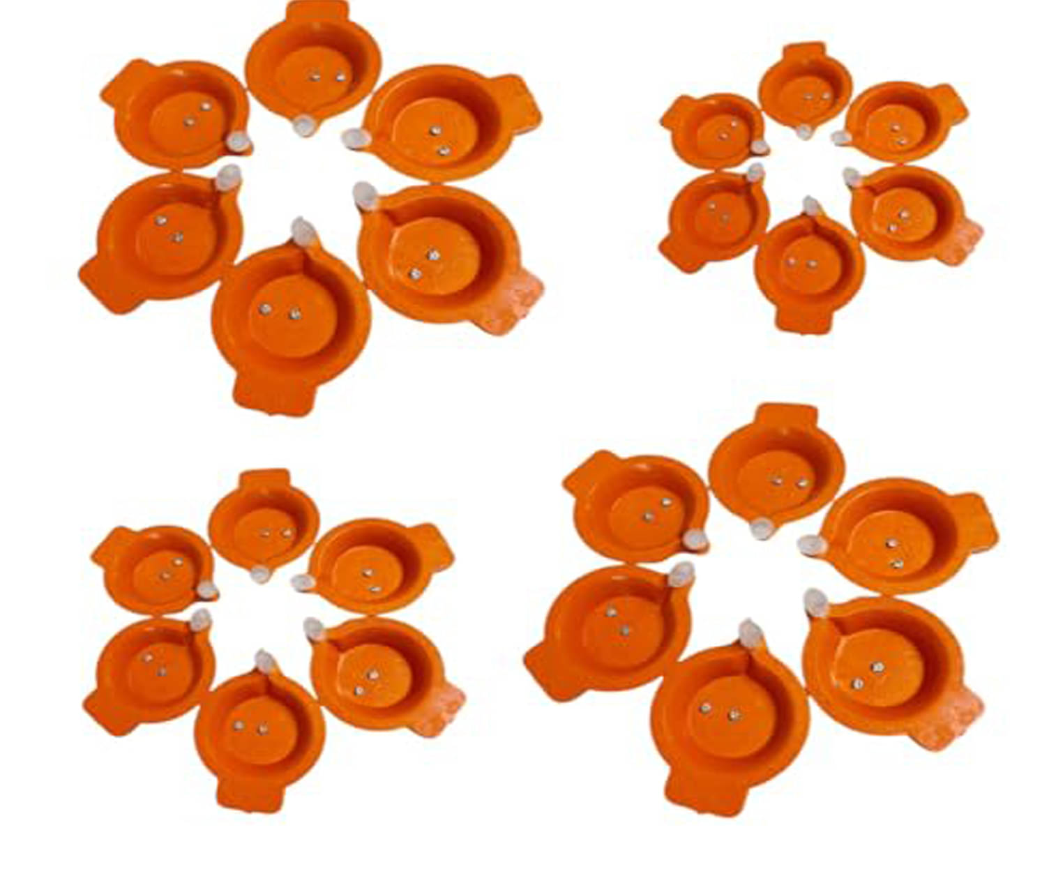     			Kapoor trading Plastic Diwali Diya - Pack of 24
