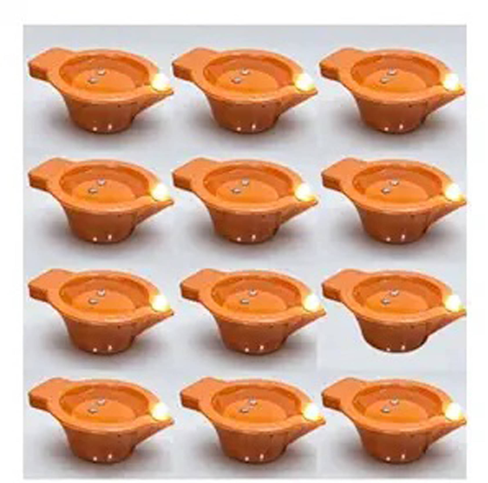     			Kapoor trading Plastic Diwali Diya - Pack of 12