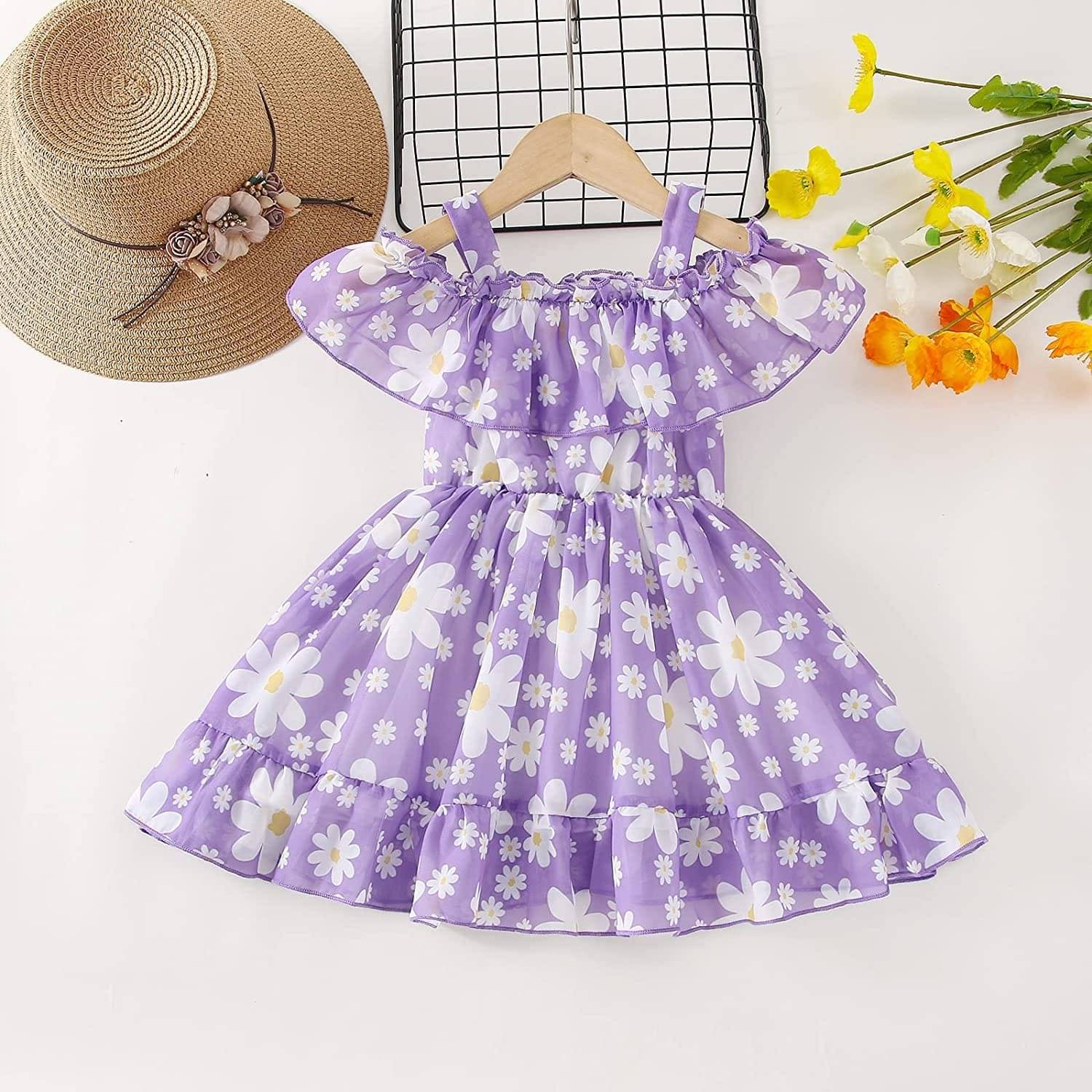     			MANSAGRI Cotton Blend Frock For Baby Girls ( Pack of 1 , White )