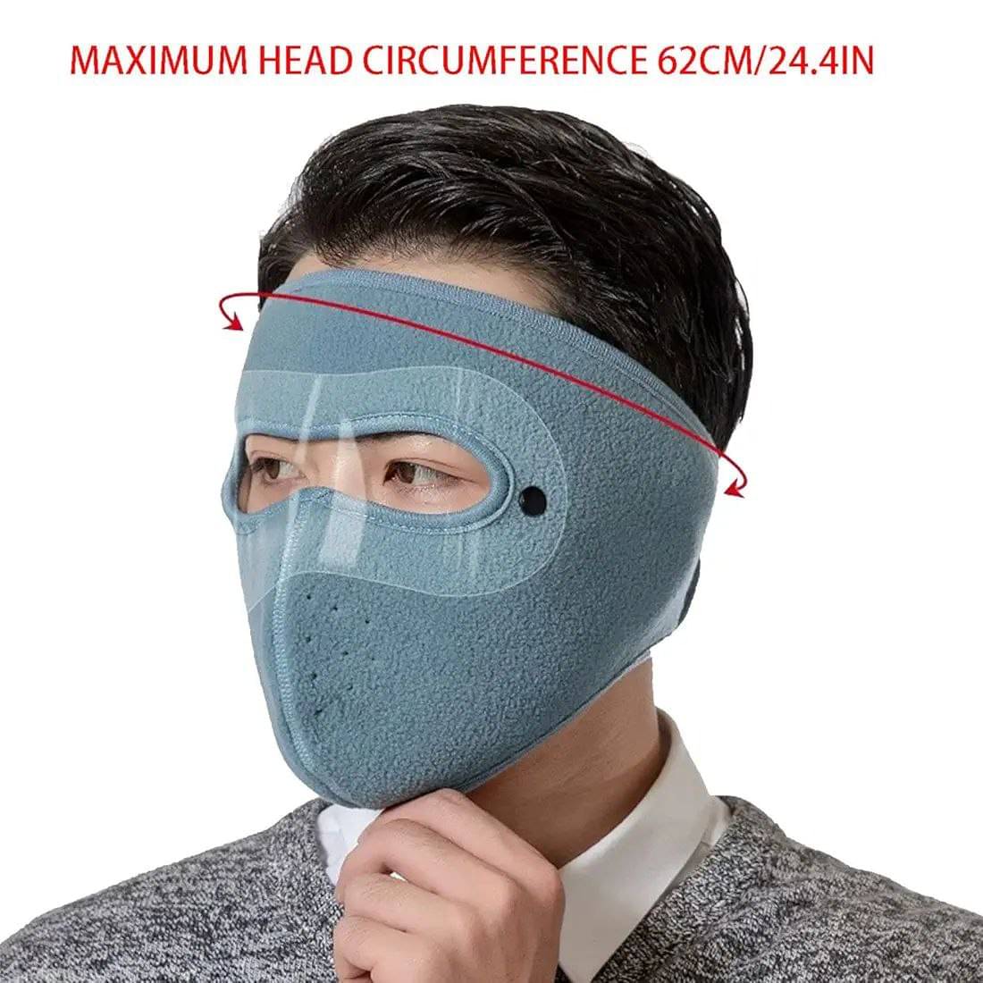     			MILUJILU Unisex Face Mask Windproof Full Face Mask Anti Fog Removable Eye Protection Screen Summer Keep Warm Cycling