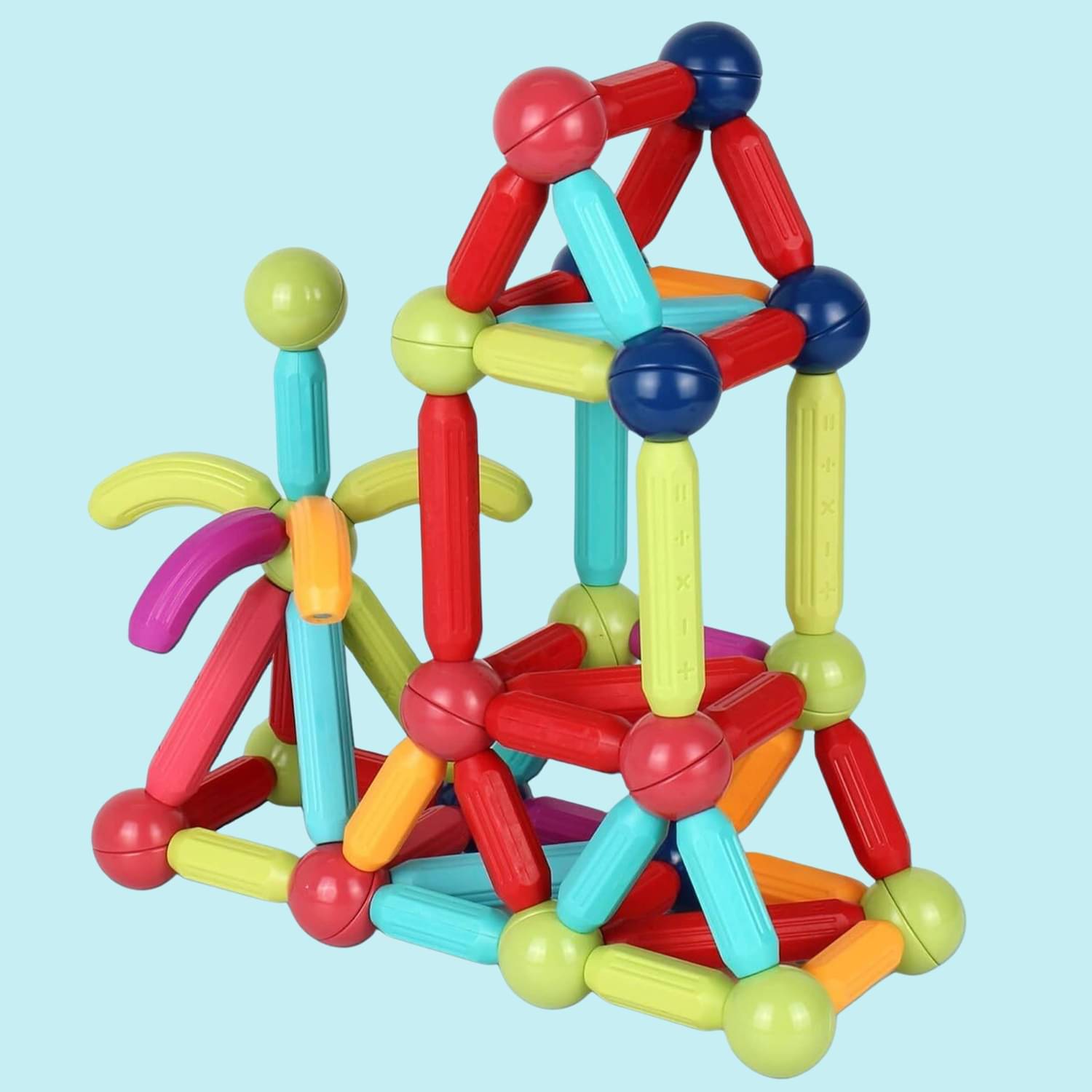 Magnetic Building Sticks and Balls Construction Toy Set for Kids Magnetic Building Sticks and Balls Construction Toy Set for Kids