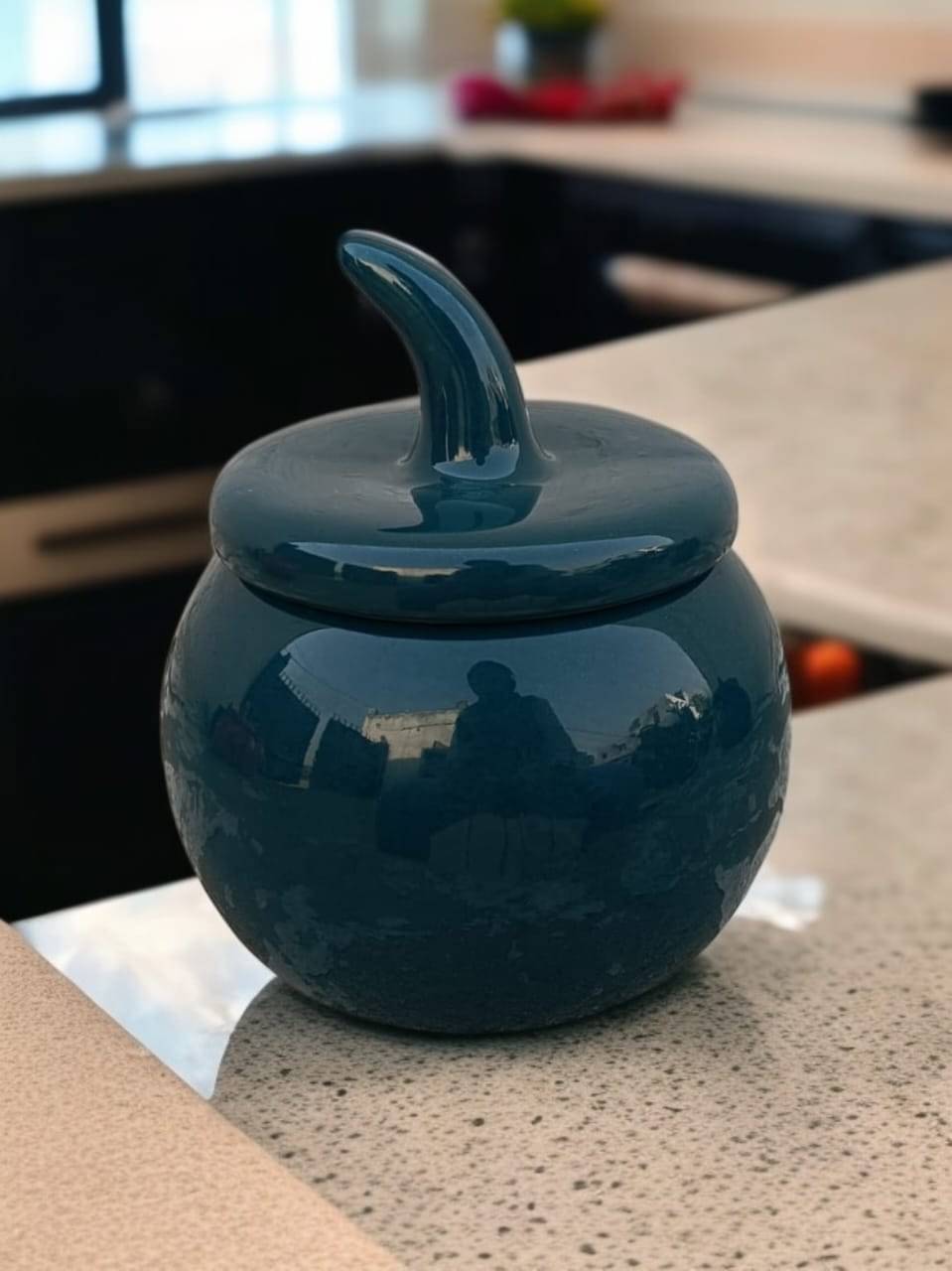     			Malaikah Ceramic Green Tea/Coffee/Sugar Container ( Set of 1 )