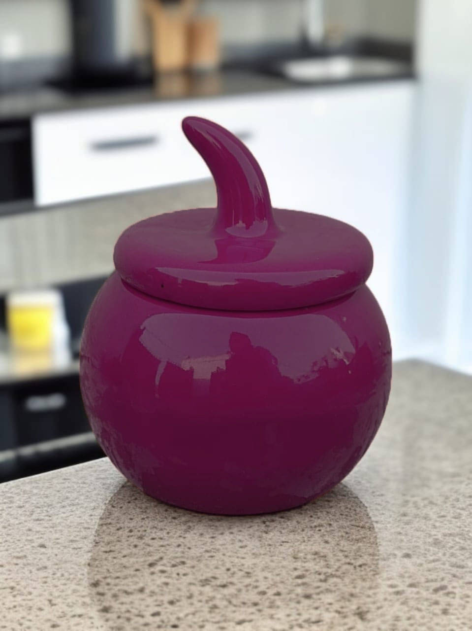     			Malaikah Ceramic Wine Tea/Coffee/Sugar Container ( Set of 1 )