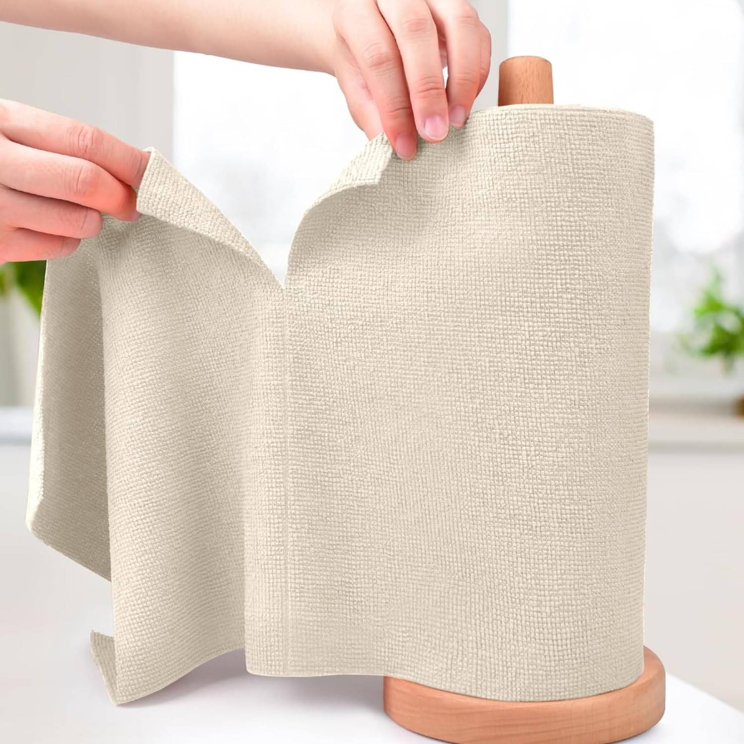     			Microfiber Cleaning Cloth Roll | Kitchen Towel Roll | Cleaning Towels - Reusable and Washable Cloths for Kitchen, Washable and Reusable (20- Pack) 25 x 26 Cms