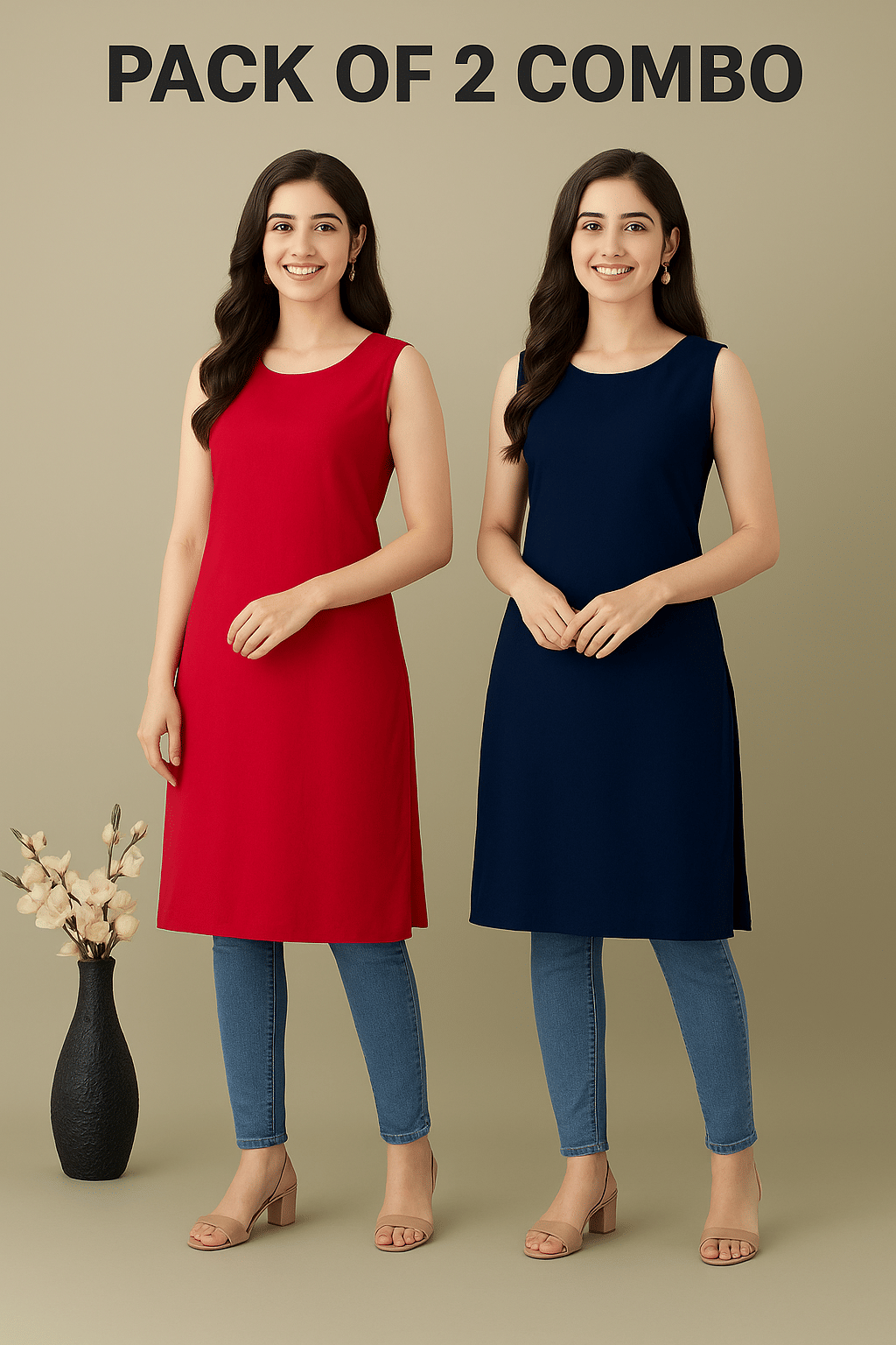     			Miss Nancy Women Crepe Solid A-line Kurti ( Multicolor3 )