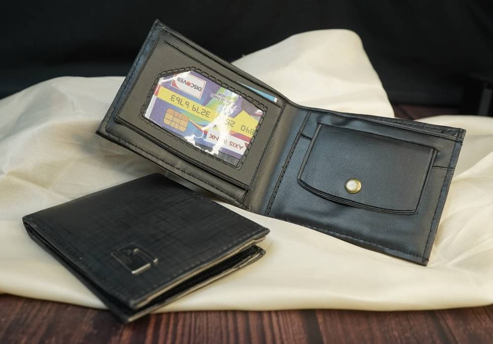 NTT Faux Leather Solid Men's Regular Wallet With 3 Slots For Card ( Black , Pack of 1 ) NTT Faux Leather Solid Men's Regular Wallet With 3 Slots For Card ( Black , Pack of 1 )