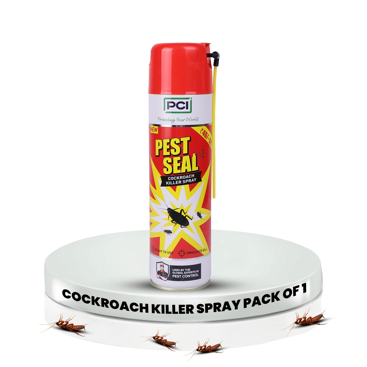 PCI Pest Seal Cockroach Repellent Spray – 200ML | Rapid Action Cockroach Repellent with Deep-Reach Nozzle & Fresh Fragrance PCI Pest Seal Cockroach Repellent Spray – 200ML | Rapid Action Cockroach Repellent with Deep-Reach Nozzle & Fresh Fragrance