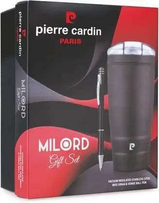     			PIERRE CARDIN Milord Set Vacuum Insulated Mug And Venue Ball Pen Black Pen Gift Set  (Pack of 2, Ink Color - Blue)