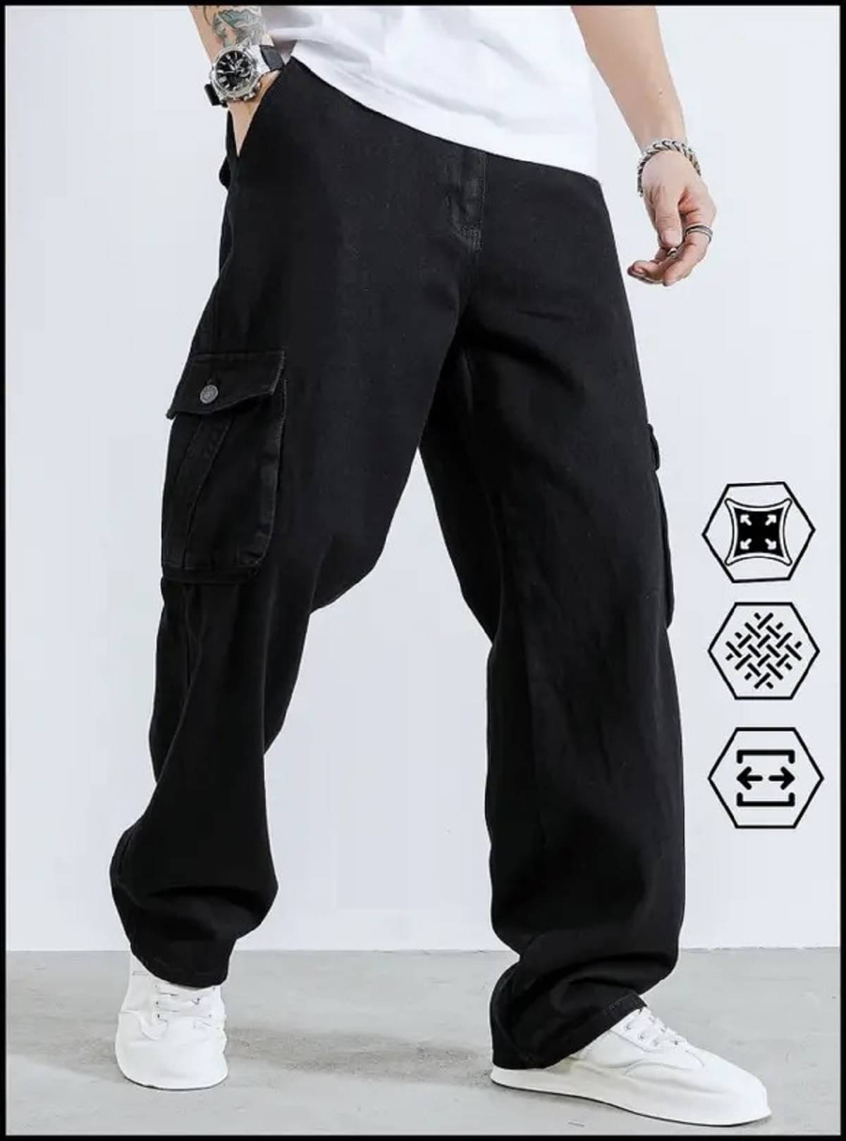     			POKHINDA Jogger Men's Jeans - Black ( Pack of 1 )