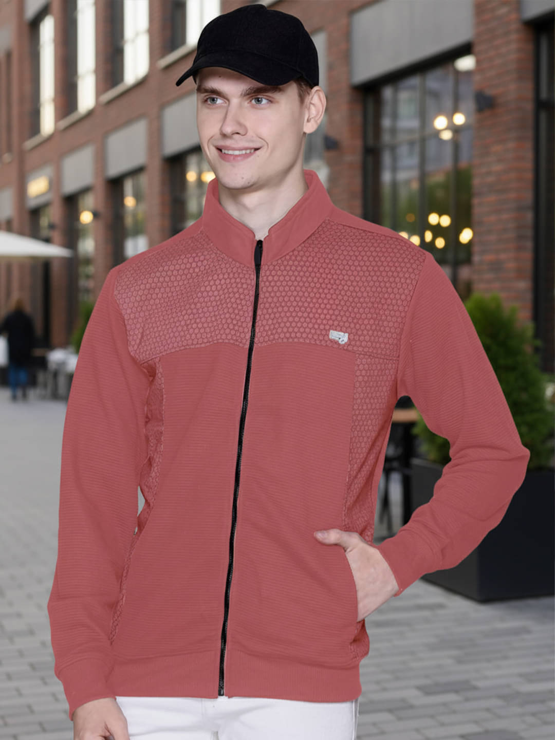     			Promount Cotton Blend Men's Casual Jacket - Pink ( Pack of 1 )