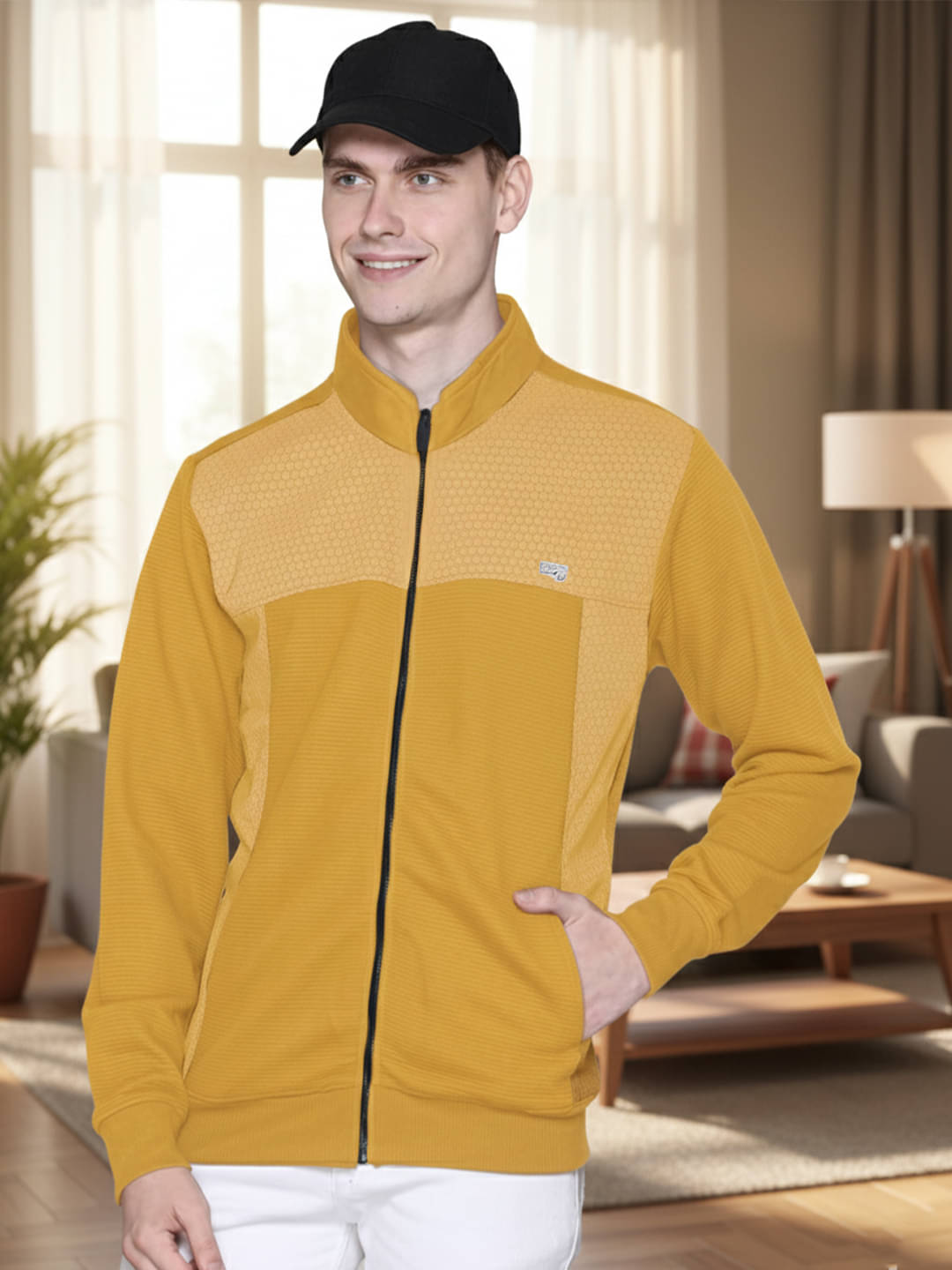     			Promount Cotton Blend Men's Casual Jacket - Yellow ( Pack of 1 )