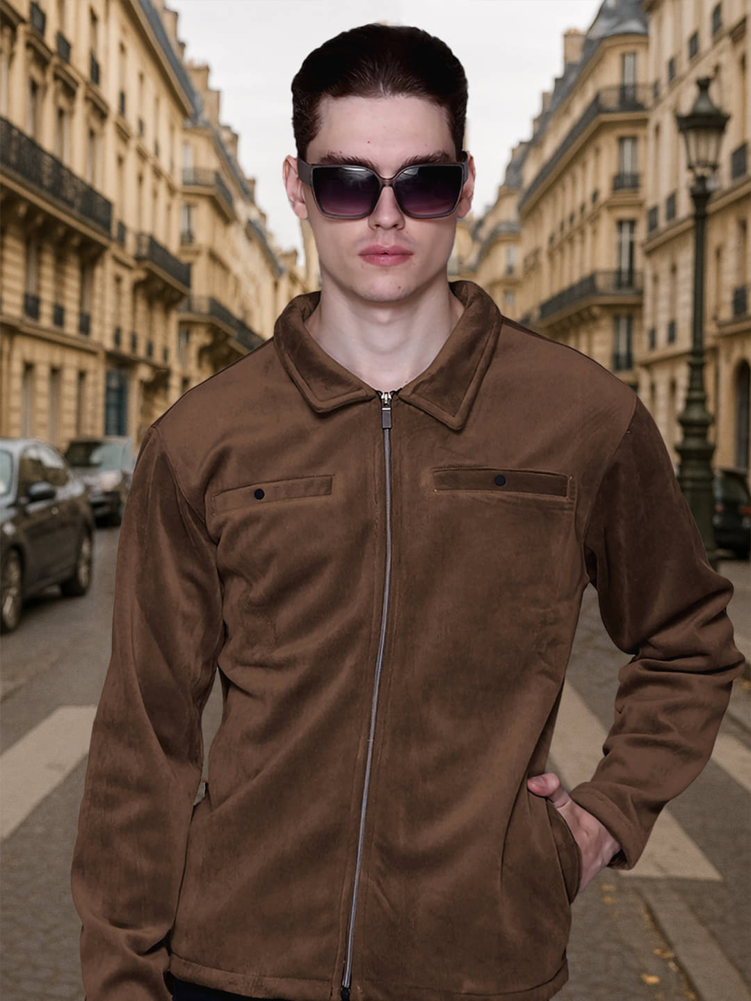 Promount Polyester Blend Men's Casual Jacket - Brown ( Pack of 1 )     			Promount Polyester Blend Men's Casual Jacket - Brown ( Pack of 1 )