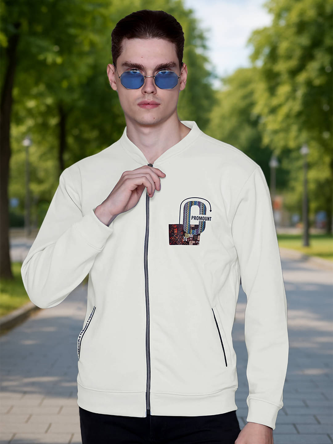     			Promount Viscose Men's Casual Jacket - White ( Pack of 1 )