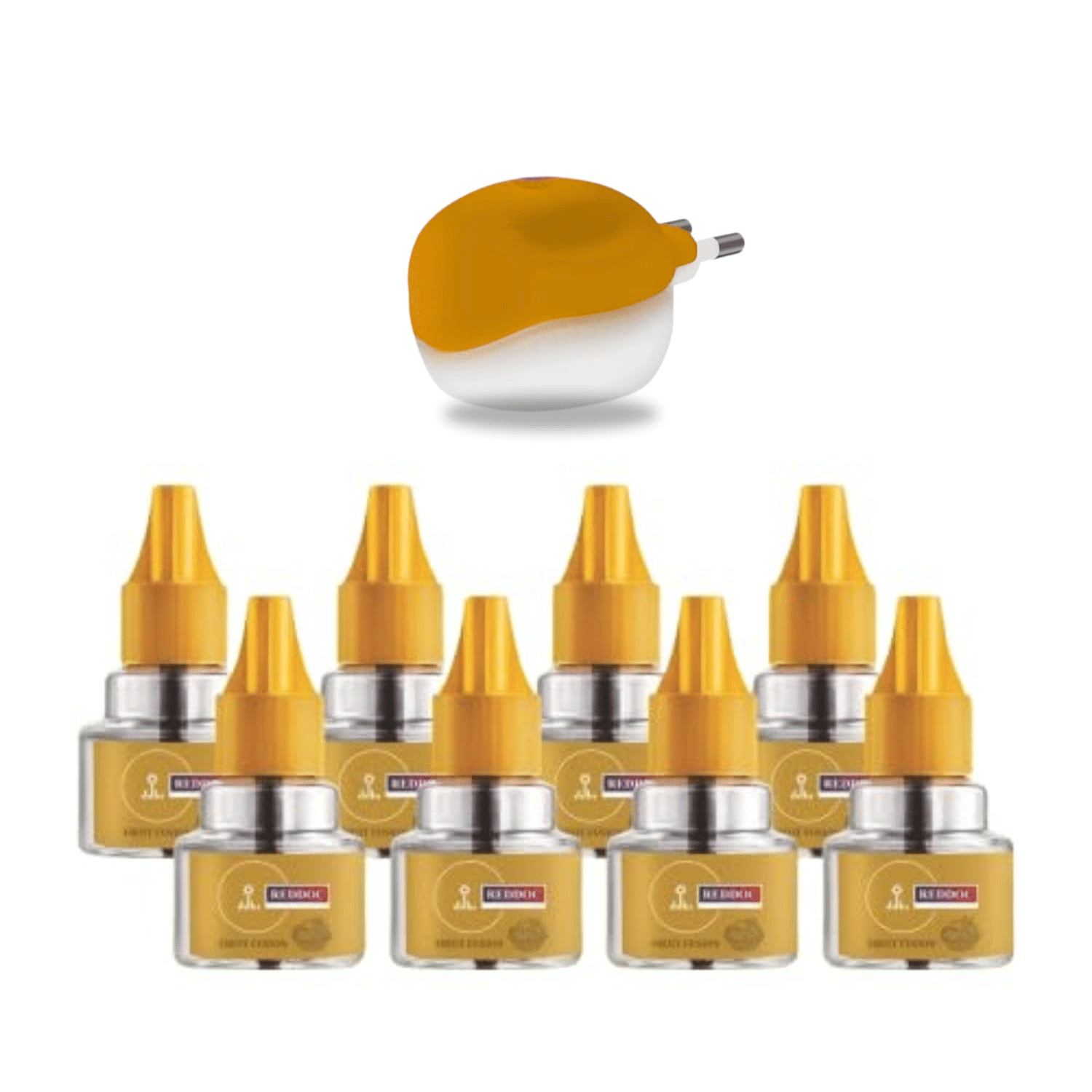 REDDOC GOLD Herbal Mosquito Repellent Refill –Natural Protection Against Dengue & Mosquitoes | Mosquito Repellent GOLD (PACK OF 8) Refill + Machine REDDOC GOLD Herbal Mosquito Repellent Refill –Natural Protection Against Dengue & Mosquitoes | Mosquito Repellent GOLD (PACK OF 8) Refill + Machine