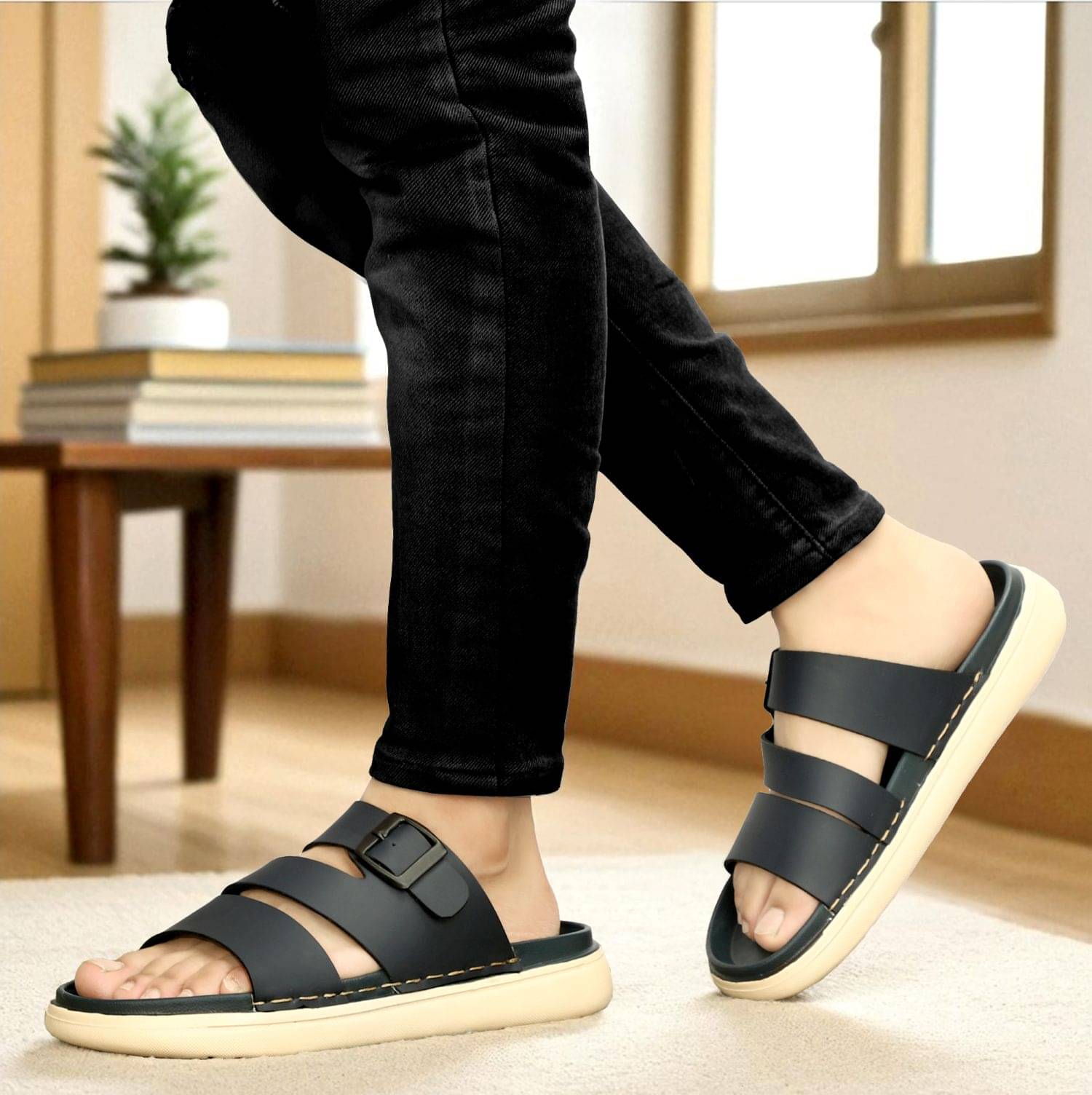     			ROBBIE JONES Blue Men's Daily Slipper