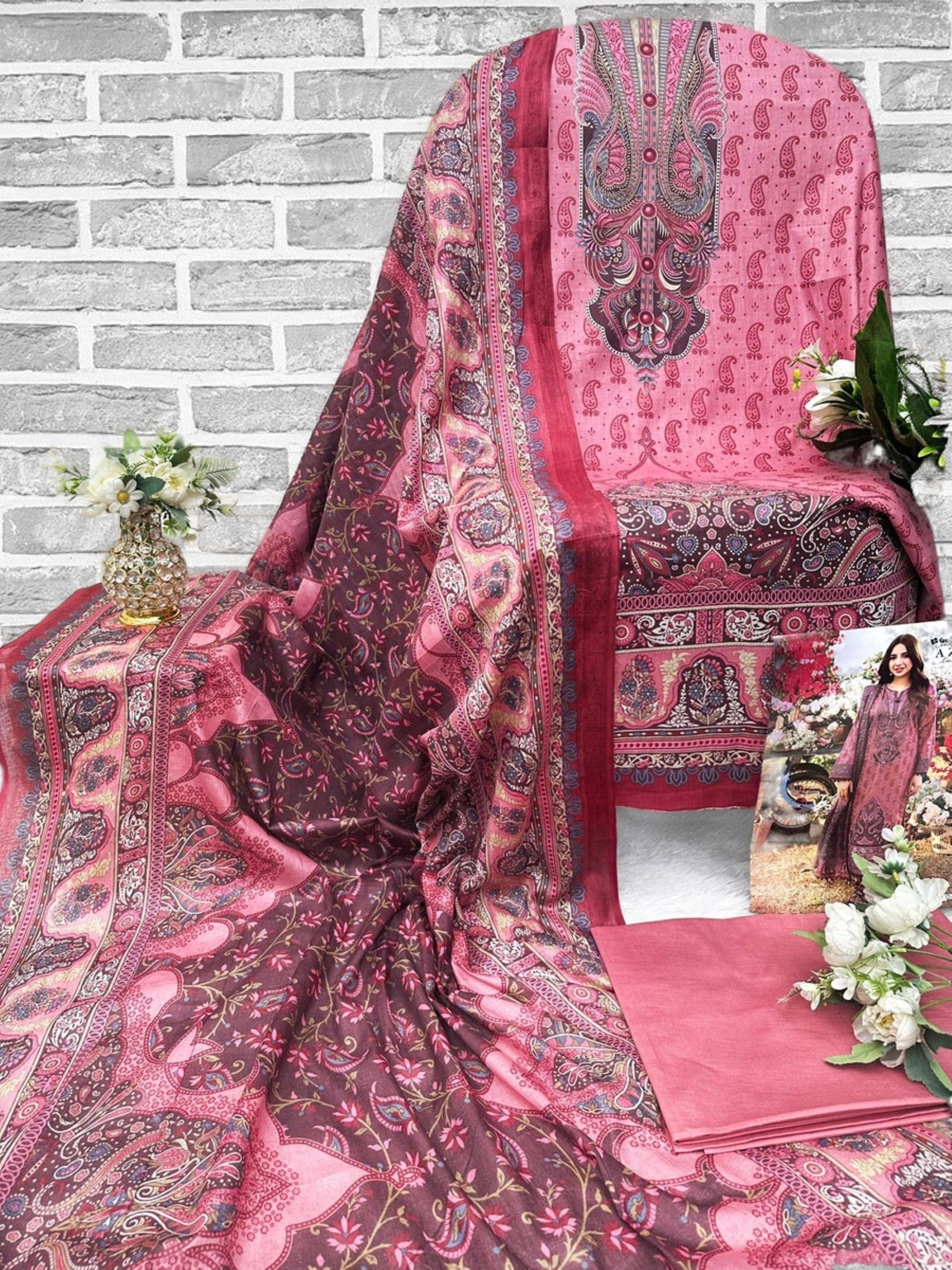 RhineFab Women Cotton Unstitched Dress Material ( Multicolor 1 ) RhineFab Women Cotton Unstitched Dress Material ( Multicolor 1 )