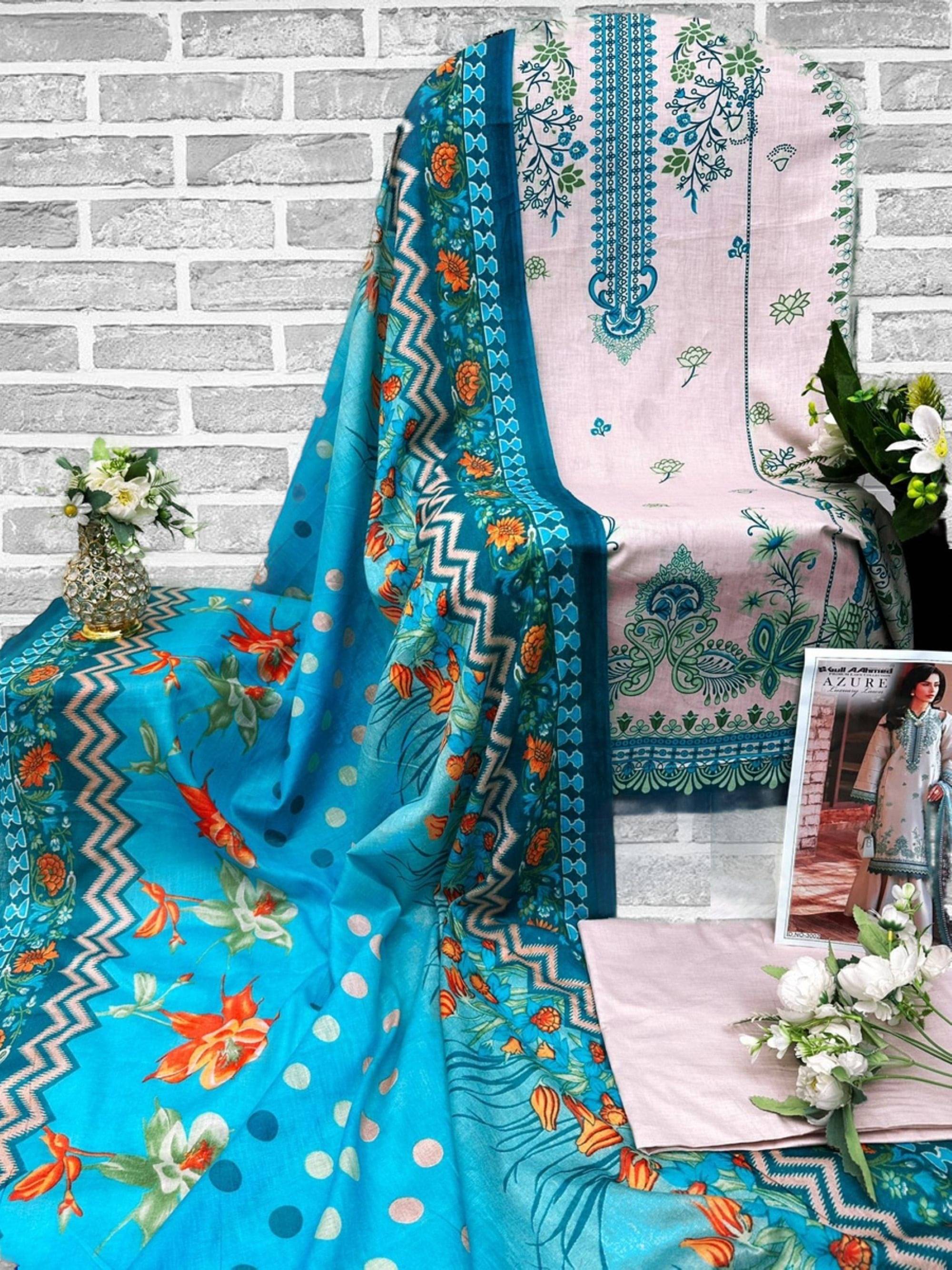 RhineFab Women Cotton Unstitched Dress Material ( Multicolor ) RhineFab Women Cotton Unstitched Dress Material ( Multicolor )