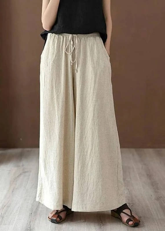     			SIDDHO HUM Women Cotton Solid Palazzos ( Off White )
