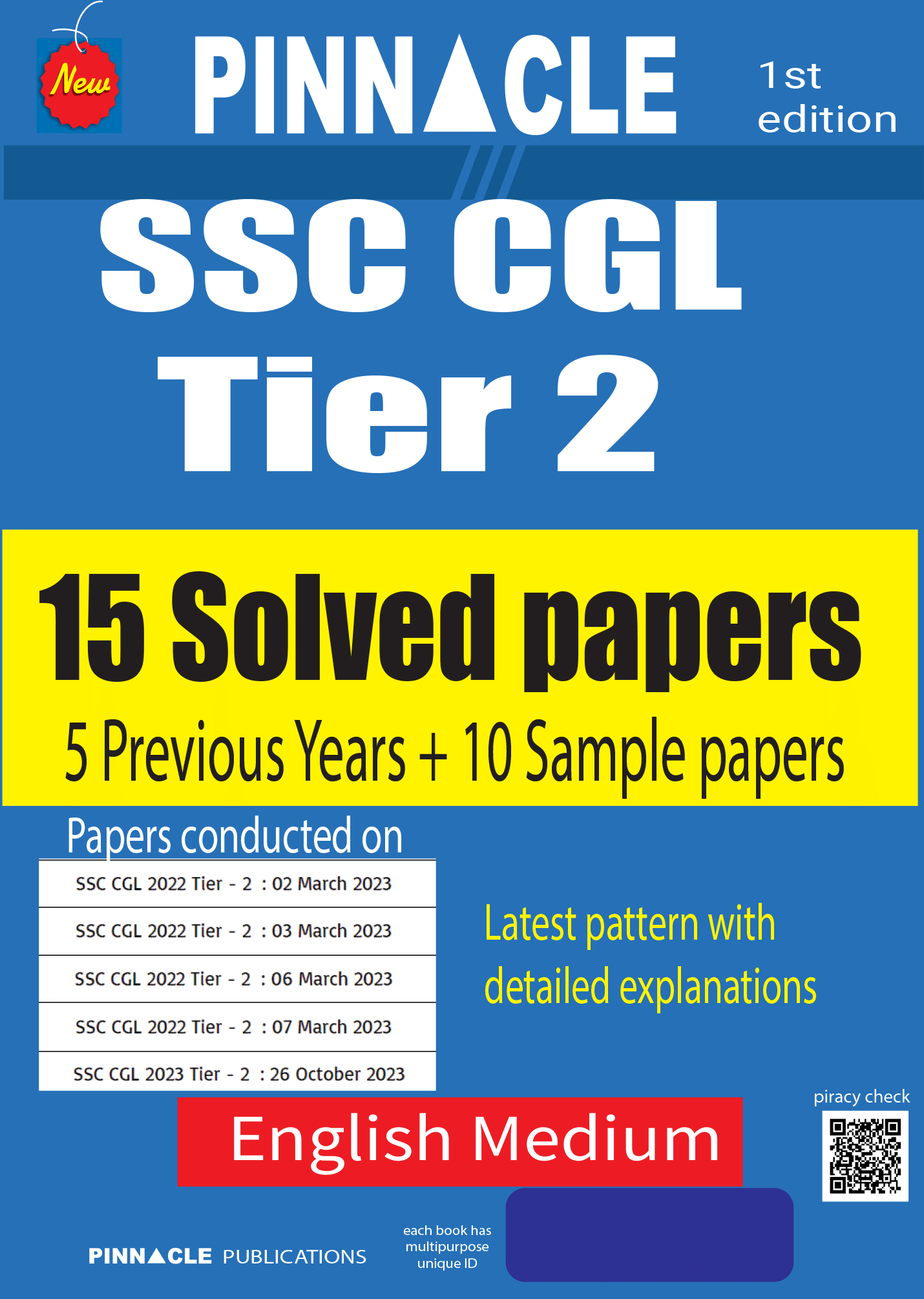     			SSC CGL Tier 2 : 15 Solved Papers (5 Previous Years + 10 Sample Papers) English medium