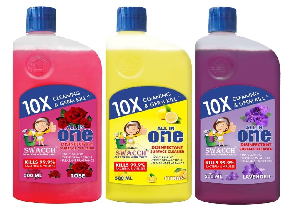 SWACCH Floor Cleaner Rose , Lemon & Lavender 1.50 L     			SWACCH Floor Cleaner Rose , Lemon & Lavender 1.50 L