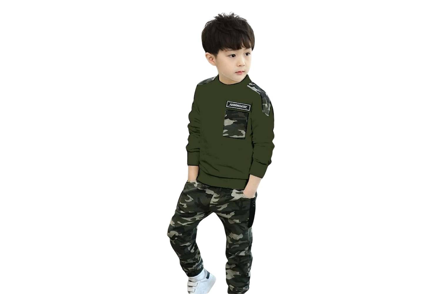     			Sky Purple Pack of 1 Unisex Cotton Blend T-Shirt & Jeans Set ( Green )