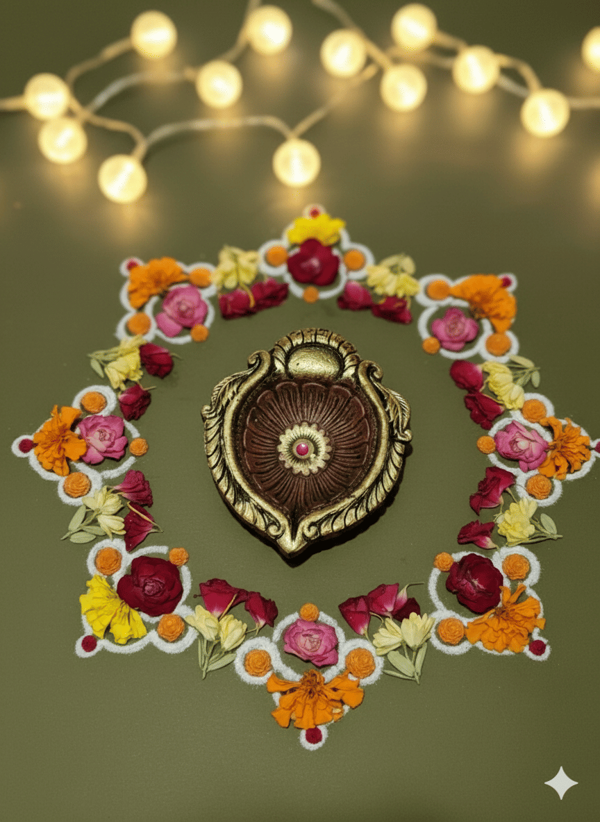     			THE HANDICRAFTIAN Terracotta Table Diya - Pack of 1