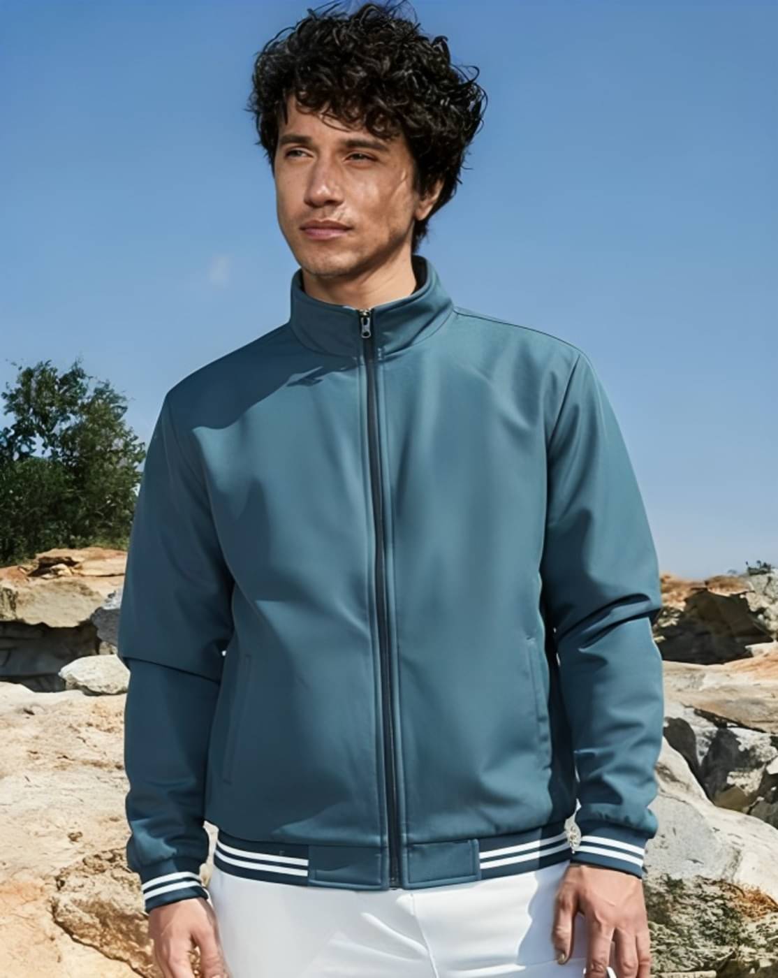 THECLASSICTOGS Polyester Men's Quilted & Bomber Jacket - Teal ( Pack of 1 ) THECLASSICTOGS Polyester Men's Quilted & Bomber Jacket - Teal ( Pack of 1 )