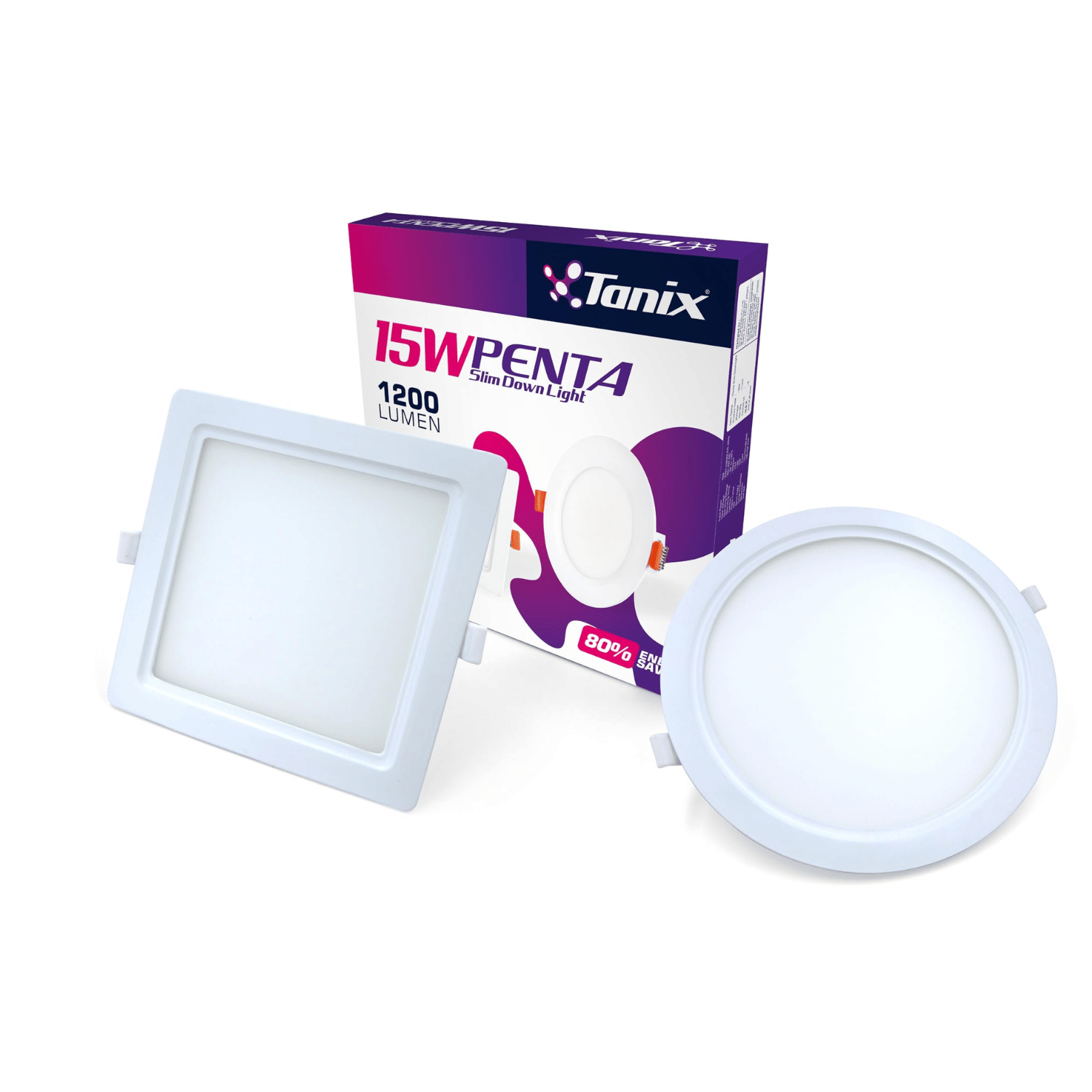 Tanix Aluminium White Ceiling Lights - Pack of 1 Tanix Aluminium White Ceiling Lights - Pack of 1