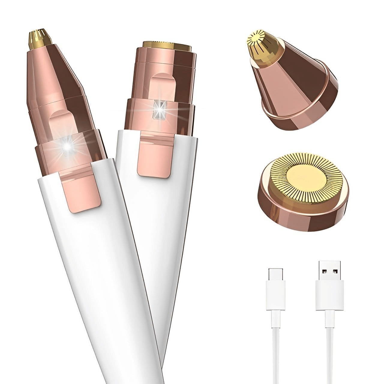    			Tapixaa Facial Trimmer White Cordless Eyebrow Trimmer With 70 minutes Runtime