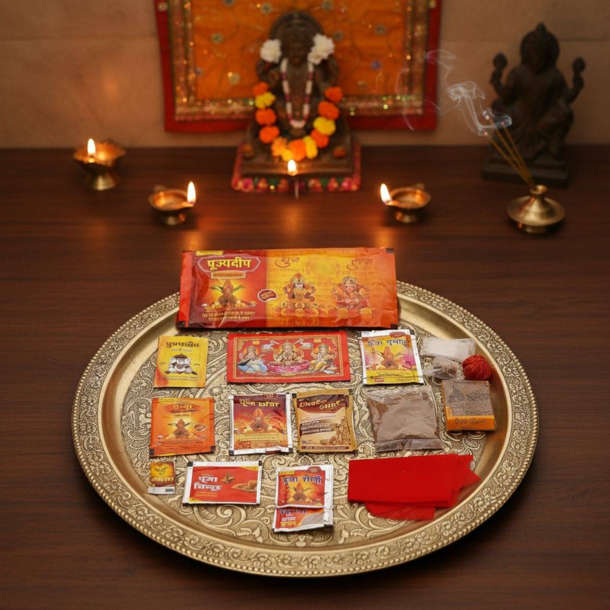     			Tiny Shiny Pooja Kit 1 ( Pack of 1 )