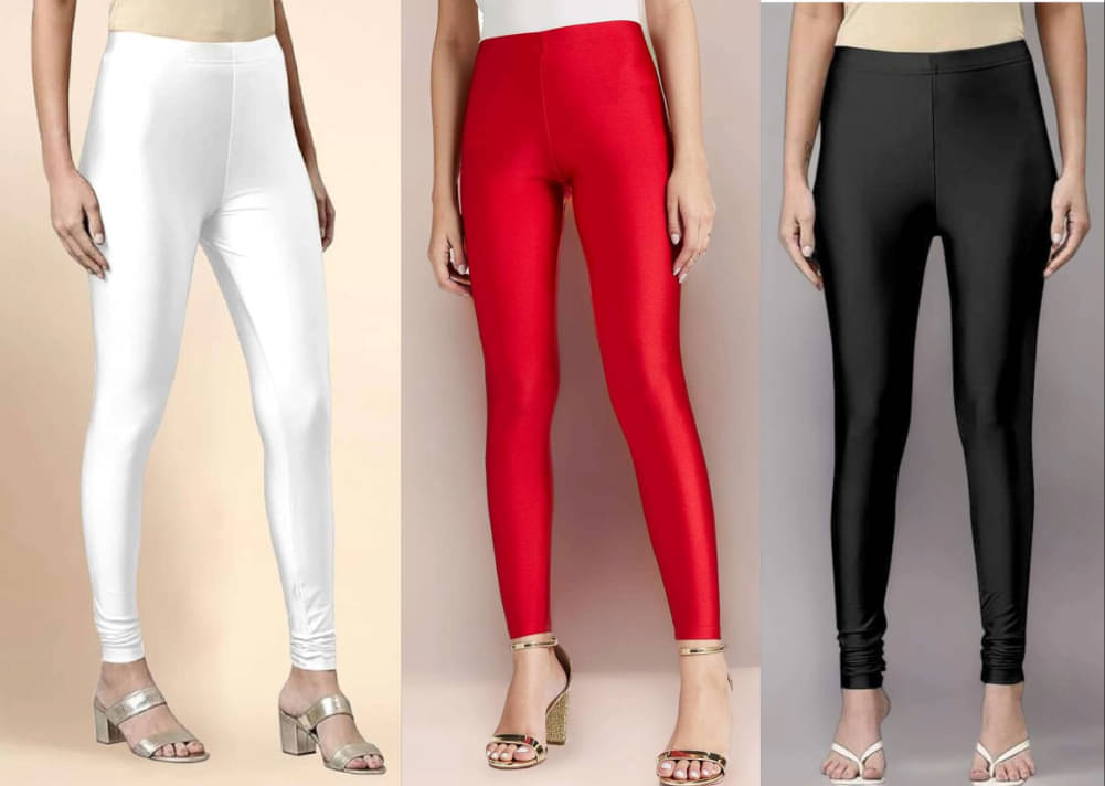     			ULTIMATE SHOPPING NETWORK Pack of 3 Lycra Women Legging ( Multicolor 1 )