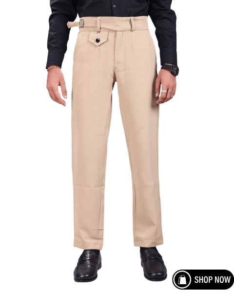     			Woozie Regular Men's Formal Trouser - Cream ( Pack of 1 )