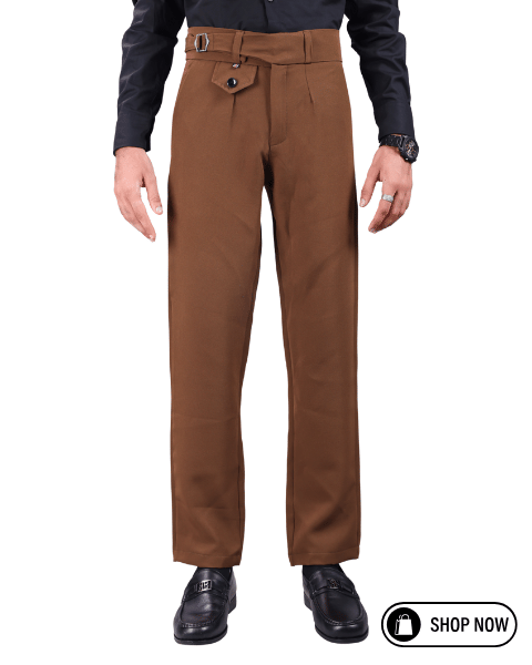     			Woozie Regular Men's Formal Trouser - Dark Brown ( Pack of 1 )