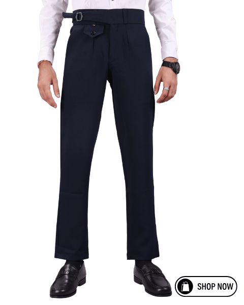     			Woozie Regular Men's Formal Trouser - Navy Blue ( Pack of 1 )