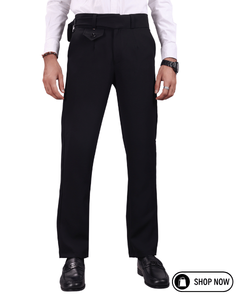     			Woozie Regular Men's Formal Trouser - Black ( Pack of 1 )