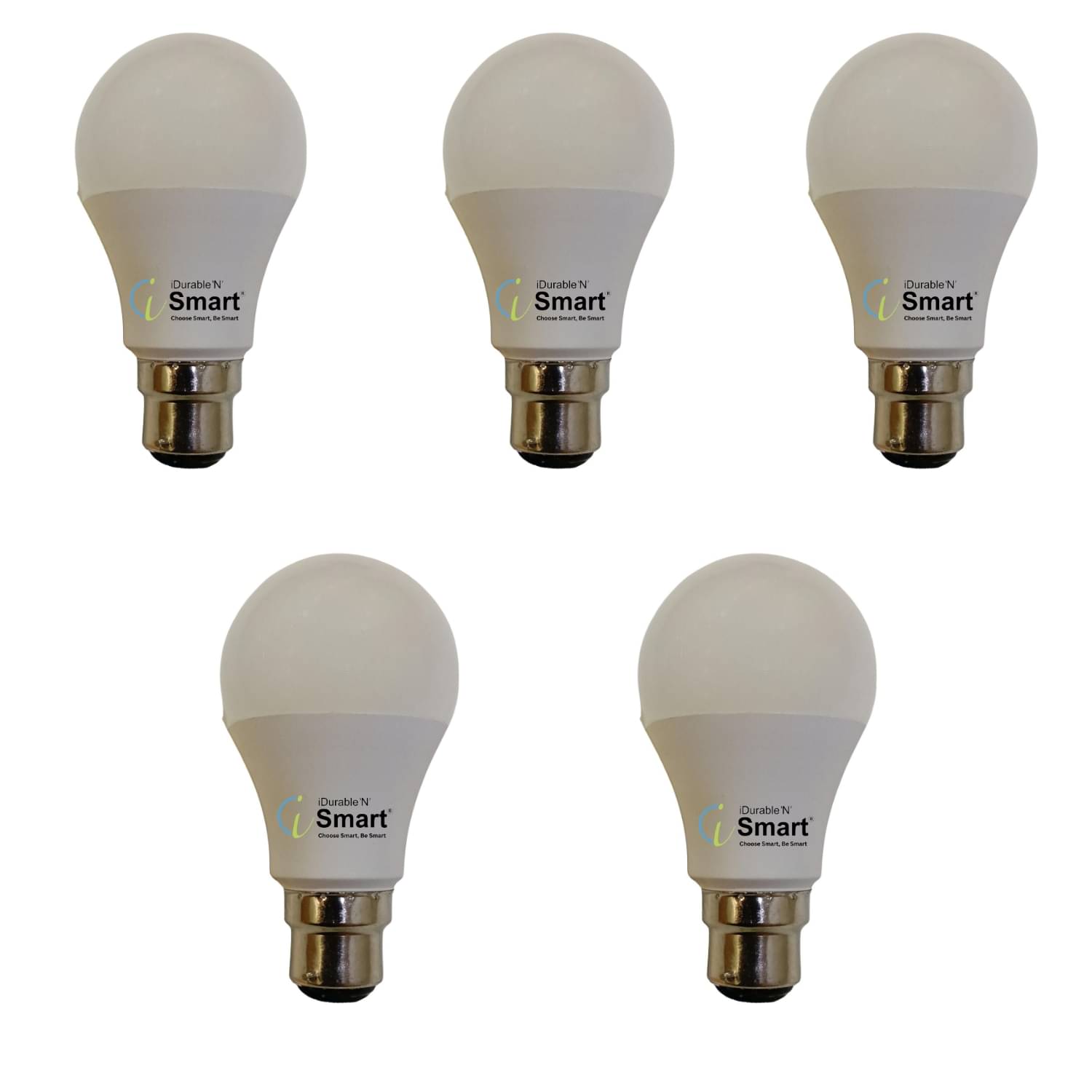     			iDurable 'N' Smart 9W Natural White LED Bulb ( Pack of 5 )