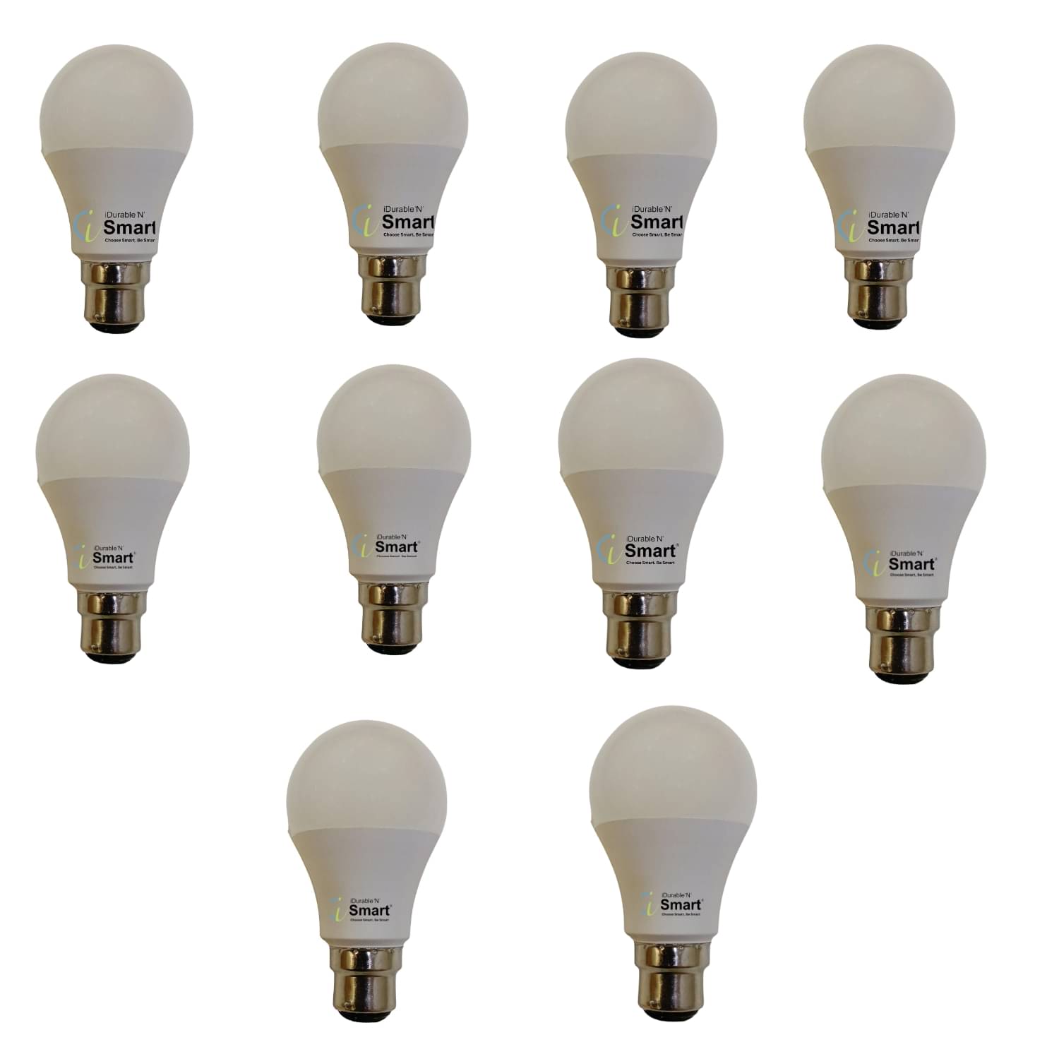     			iDurable 'N' Smart 9W Natural White LED Bulb ( pack of 10 )