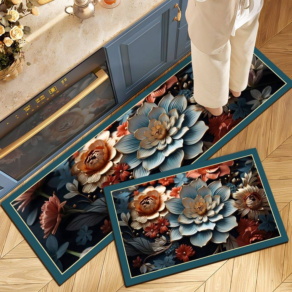     			mahek accessories Set of 2 Anti-skid Rubber Door Mat ( 40 X 60 cm ) Assorted