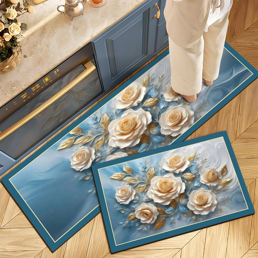     			mahek accessories Set of 2 Anti-skid Rubber Door Mat ( 40 X 60 cm ) Assorted