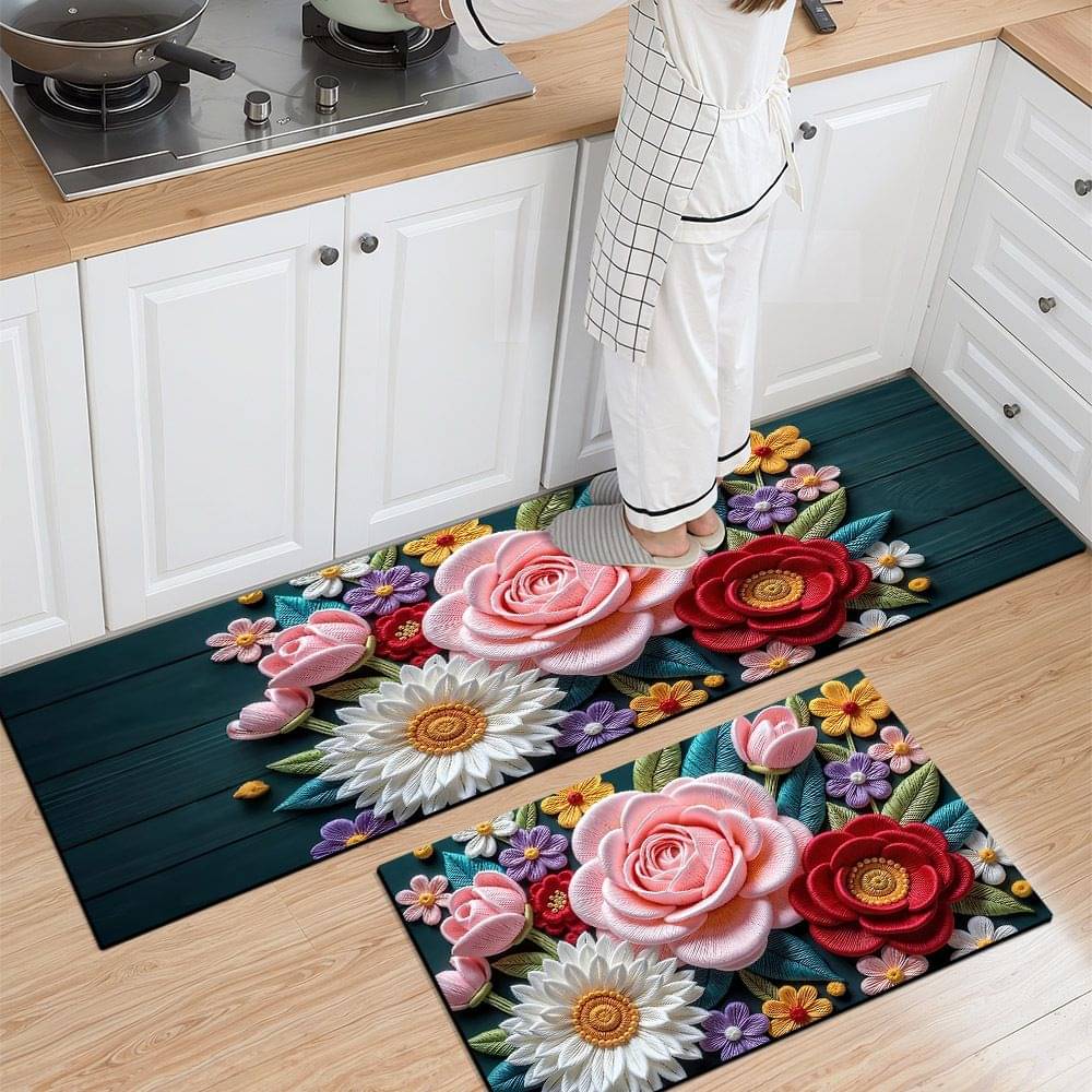     			mahek accessories Set of 2 Anti-skid Rubber Door Mat ( 40 X 60 cm ) Assorted