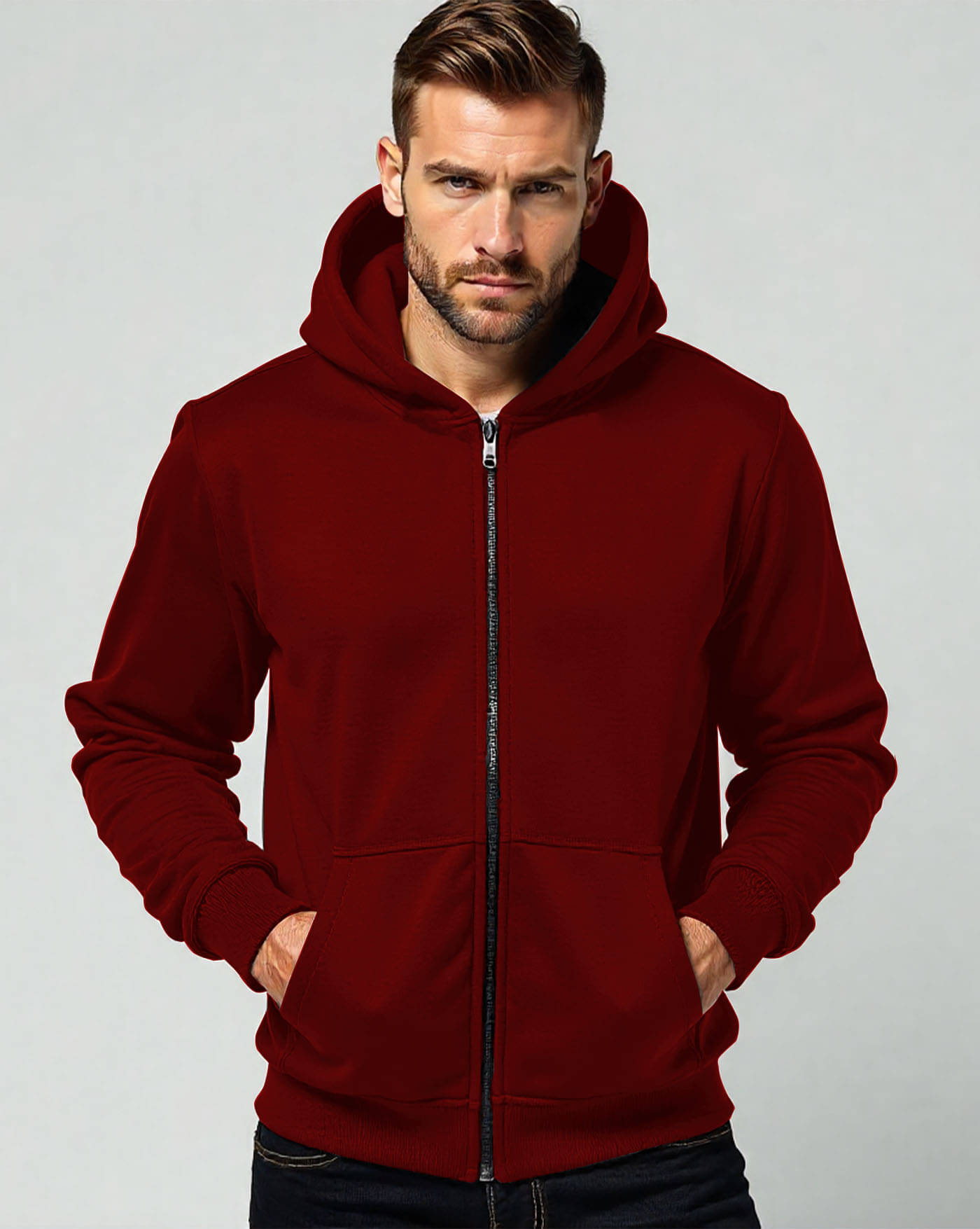 AOOSH Fleece Hooded Men's Sweatshirt - Maroon ( Pack of 1 )     			AOOSH Fleece Hooded Men's Sweatshirt - Maroon ( Pack of 1 )